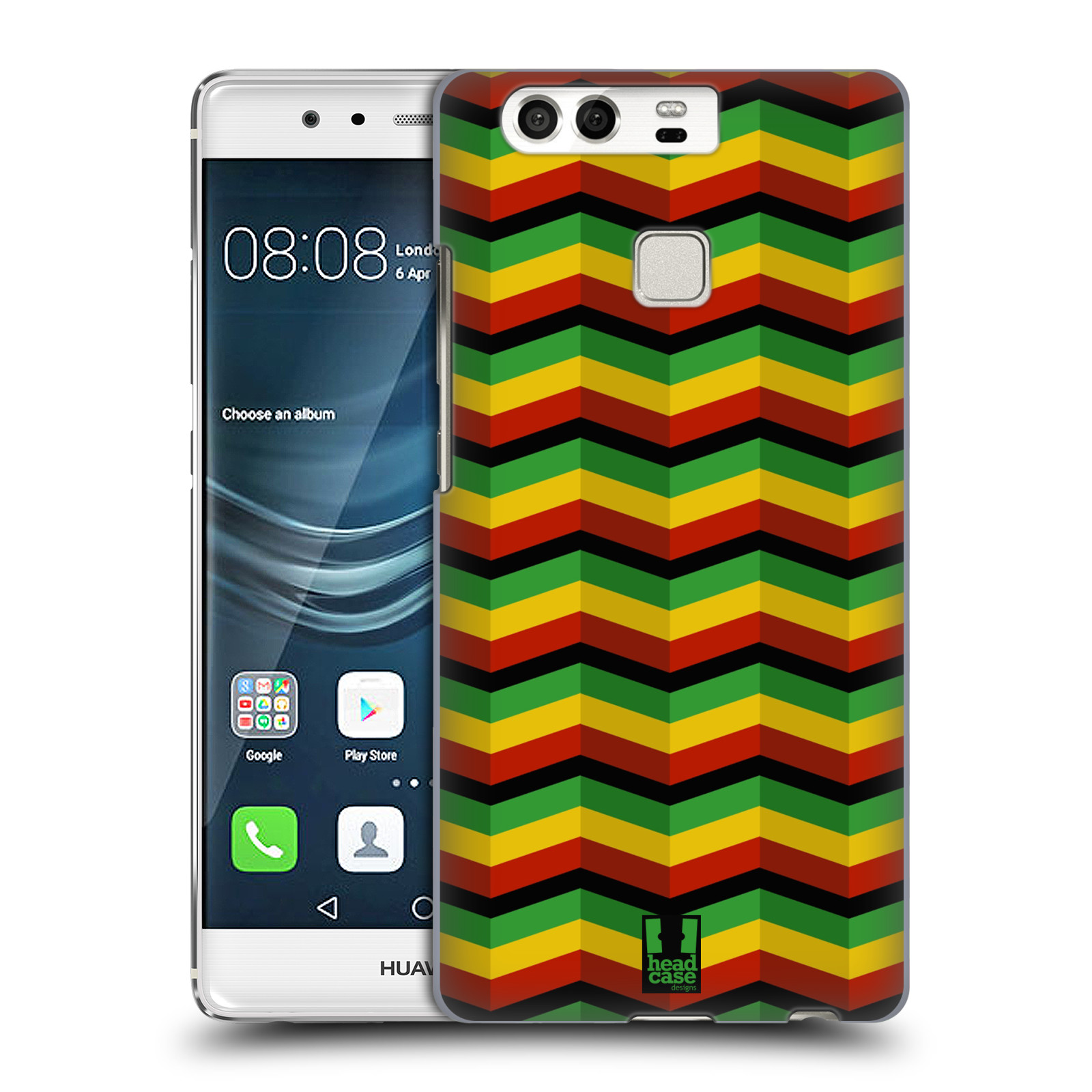 HEAD CASE plastový obal na mobil Huawei P9 / P9 DUAL SIM vzor Rasta barevné vzory CHEVRON