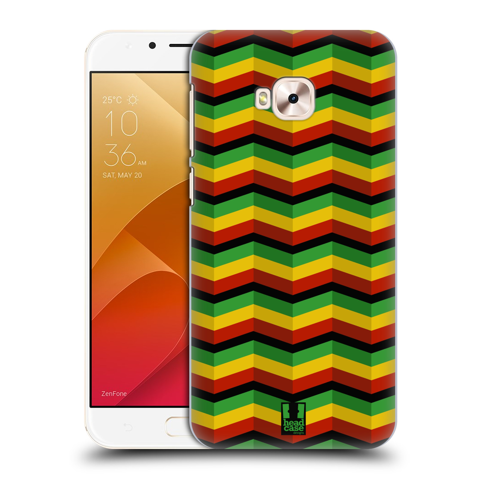 HEAD CASE plastový obal na mobil Asus Zenfone 4 Selfie Pro ZD552KL vzor Rasta barevné vzory CHEVRON