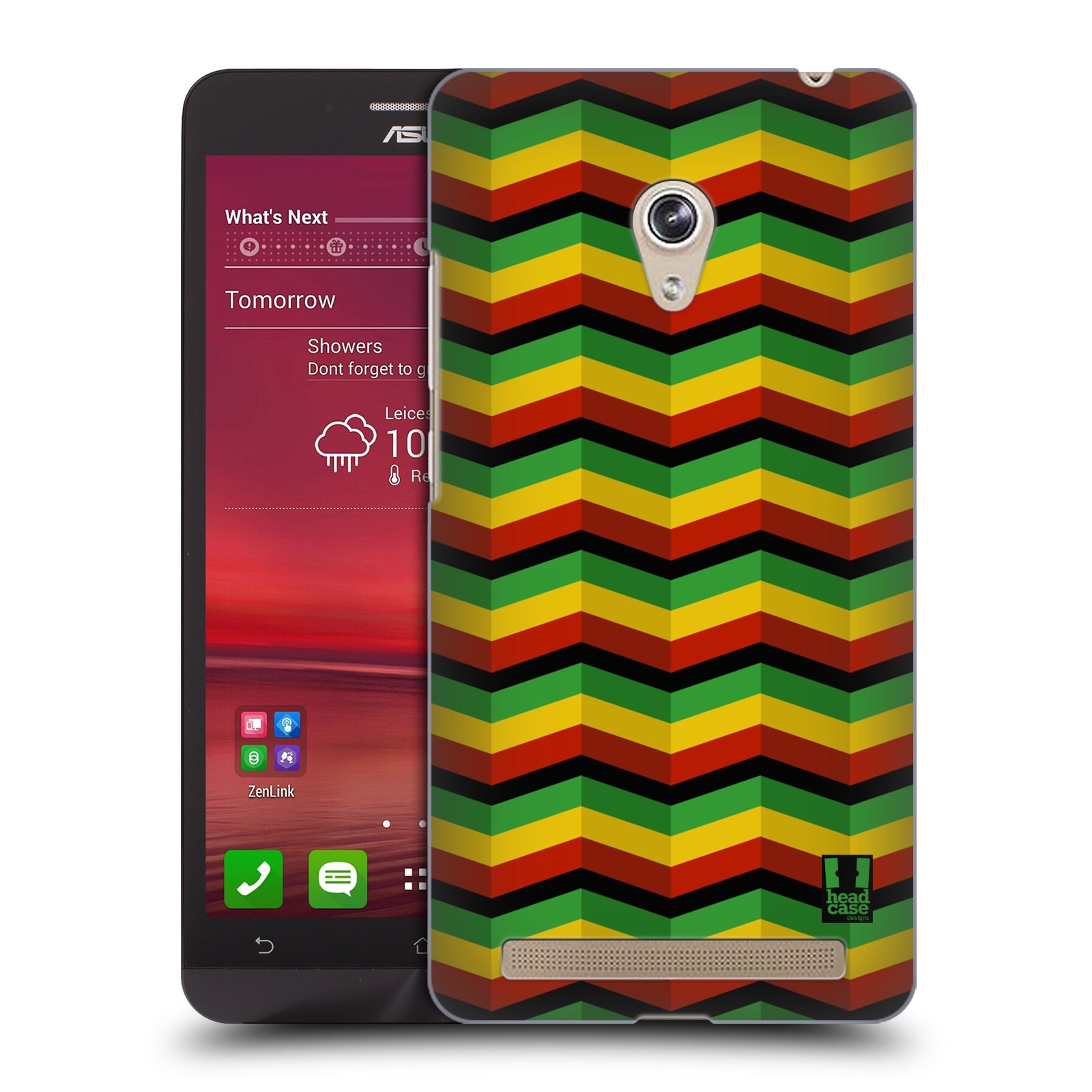 HEAD CASE plastový obal na mobil Asus Zenfone 6 vzor Rasta barevné vzory CHEVRON