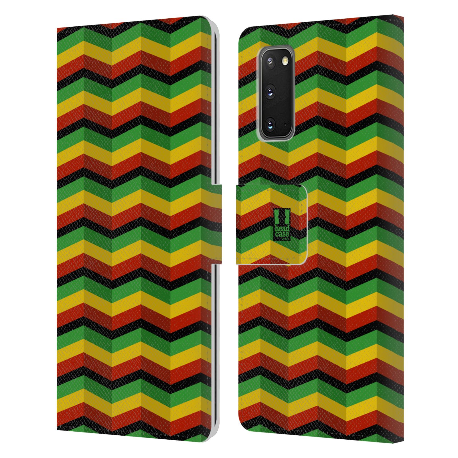Pouzdro na mobil Samsung Galaxy S20 Rastafariánský motiv Jamajka CHEVRON
