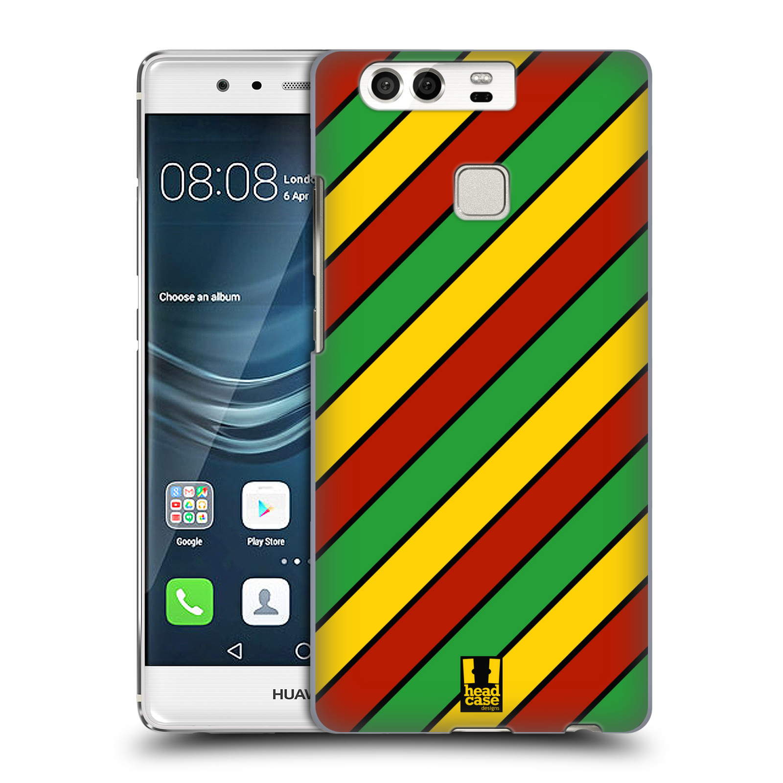 HEAD CASE plastový obal na mobil Huawei P9 / P9 DUAL SIM vzor Rasta barevné vzory PRUHY