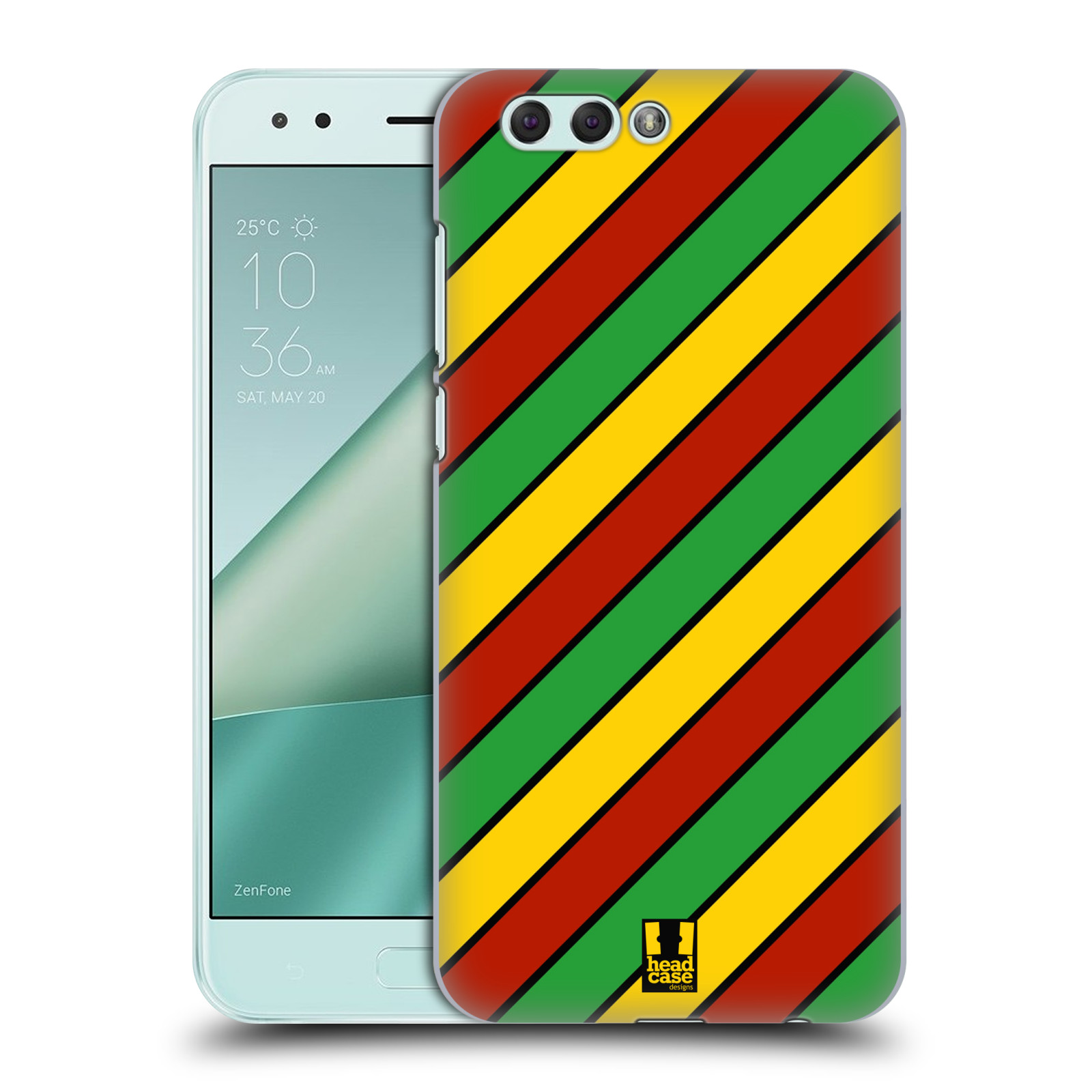 HEAD CASE plastový obal na mobil Asus Zenfone 4 ZE554KL vzor Rasta barevné vzory PRUHY
