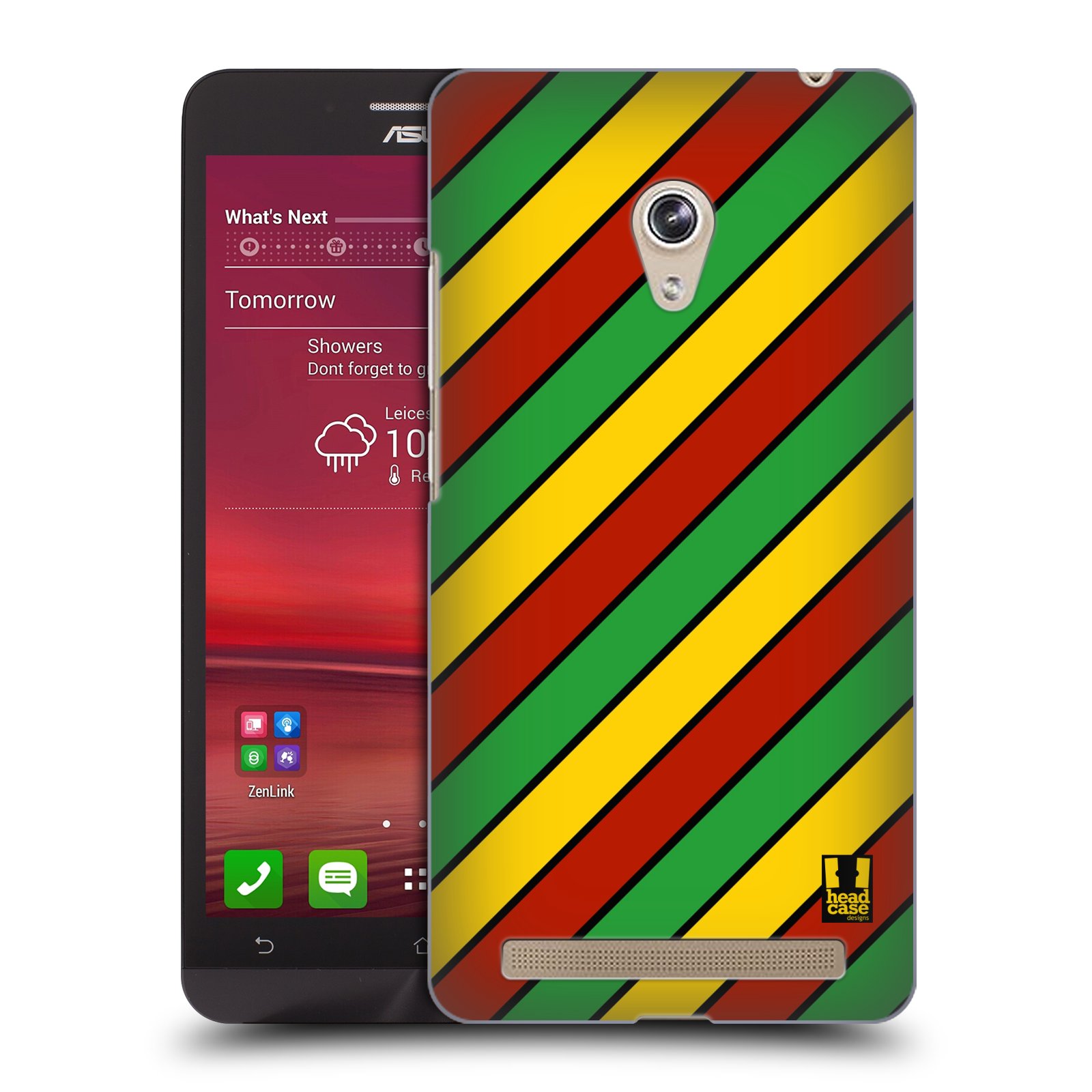 HEAD CASE plastový obal na mobil Asus Zenfone 6 vzor Rasta barevné vzory PRUHY