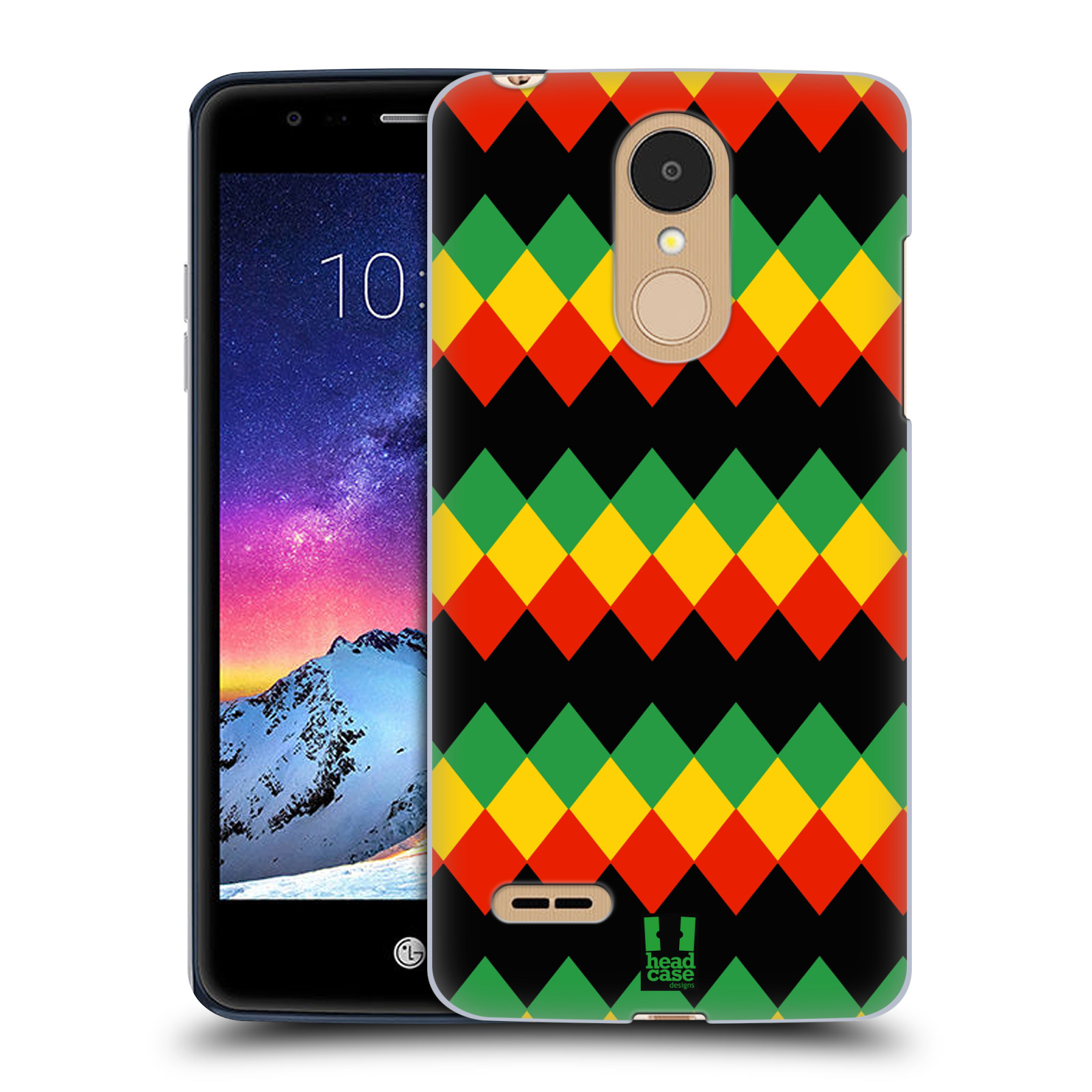 HEAD CASE plastový obal na mobil LG K9 / K8 2018 vzor Rasta barevné vzory DIAMANT