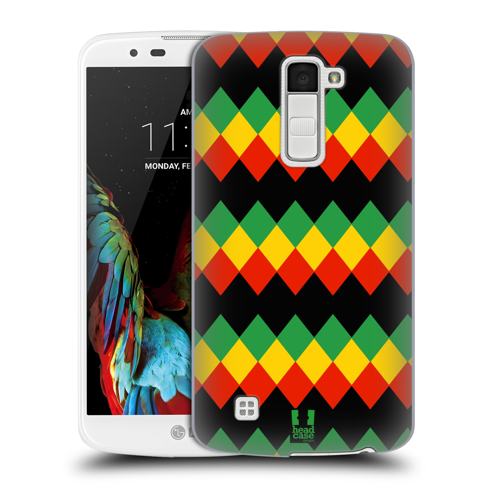 HEAD CASE plastový obal na mobil LG K10 vzor Rasta barevné vzory DIAMANT
