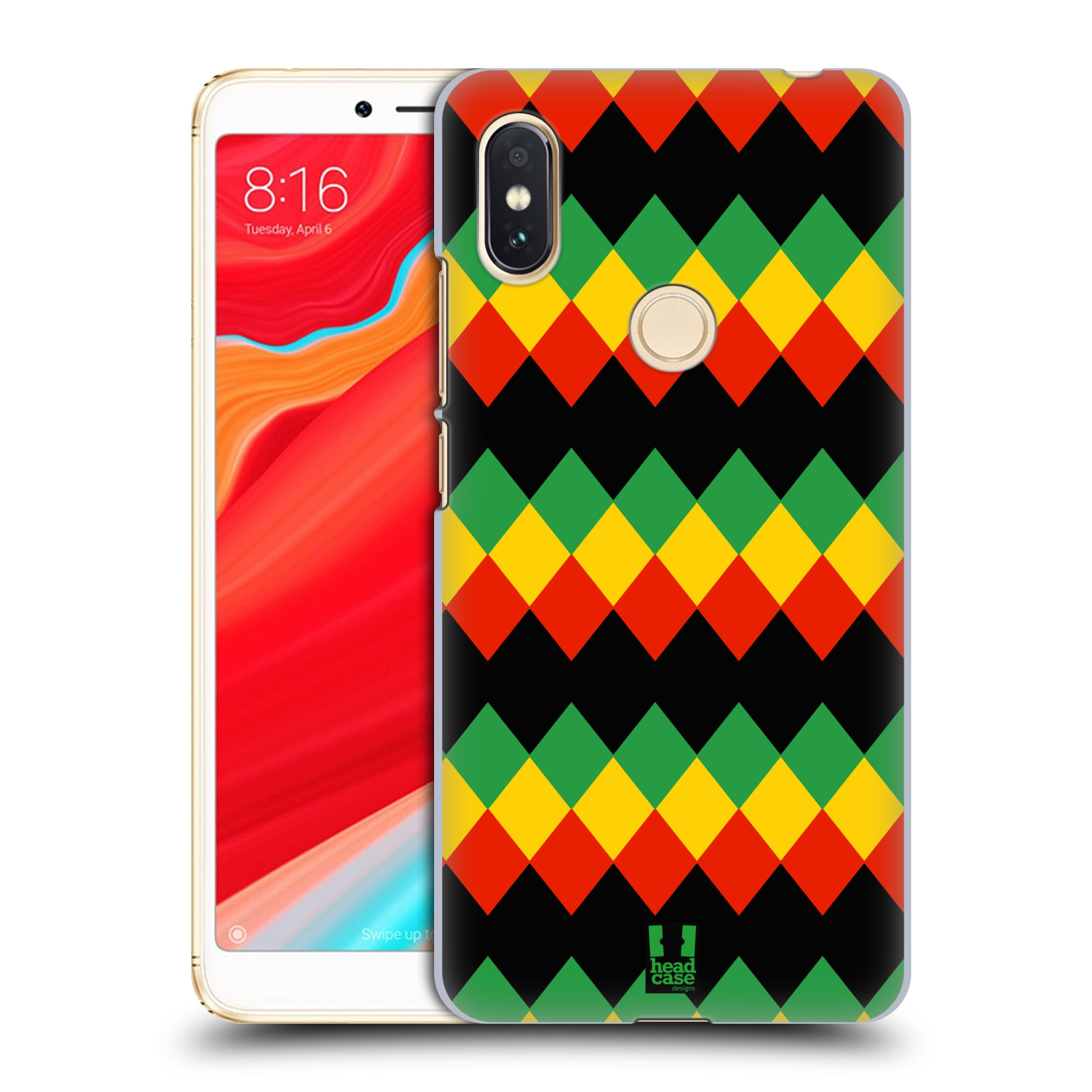 HEAD CASE plastový obal na mobil Xiaomi Redmi S2 vzor Rasta barevné vzory DIAMANT