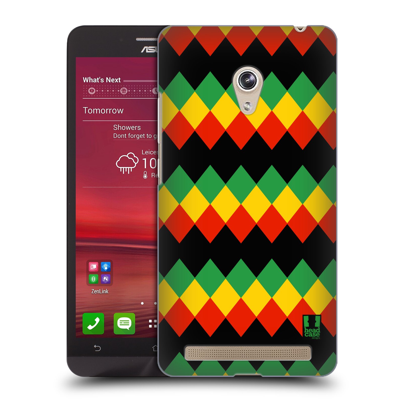 HEAD CASE plastový obal na mobil Asus Zenfone 6 vzor Rasta barevné vzory DIAMANT