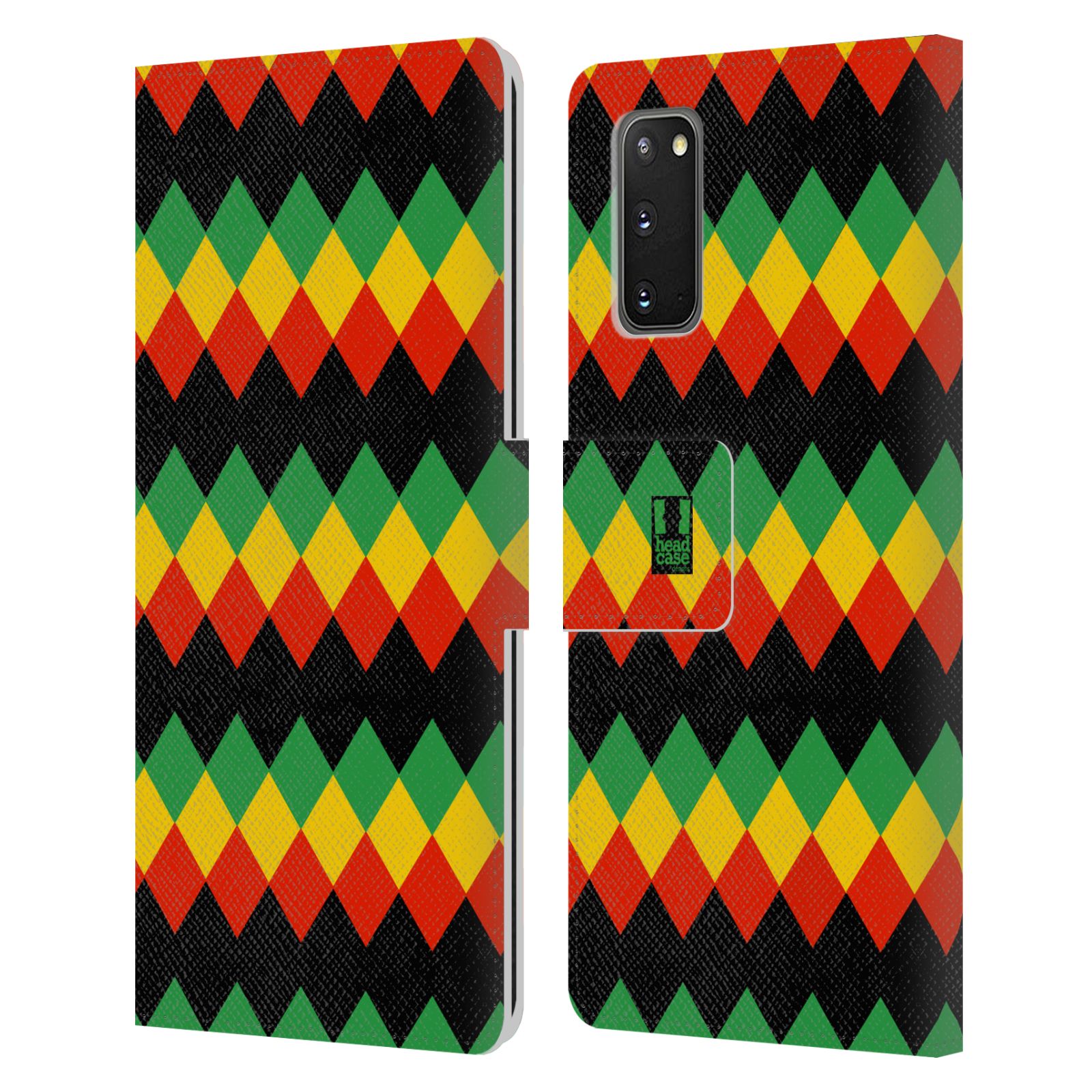 Pouzdro na mobil Samsung Galaxy S20 Rastafariánský motiv Jamajka diamant