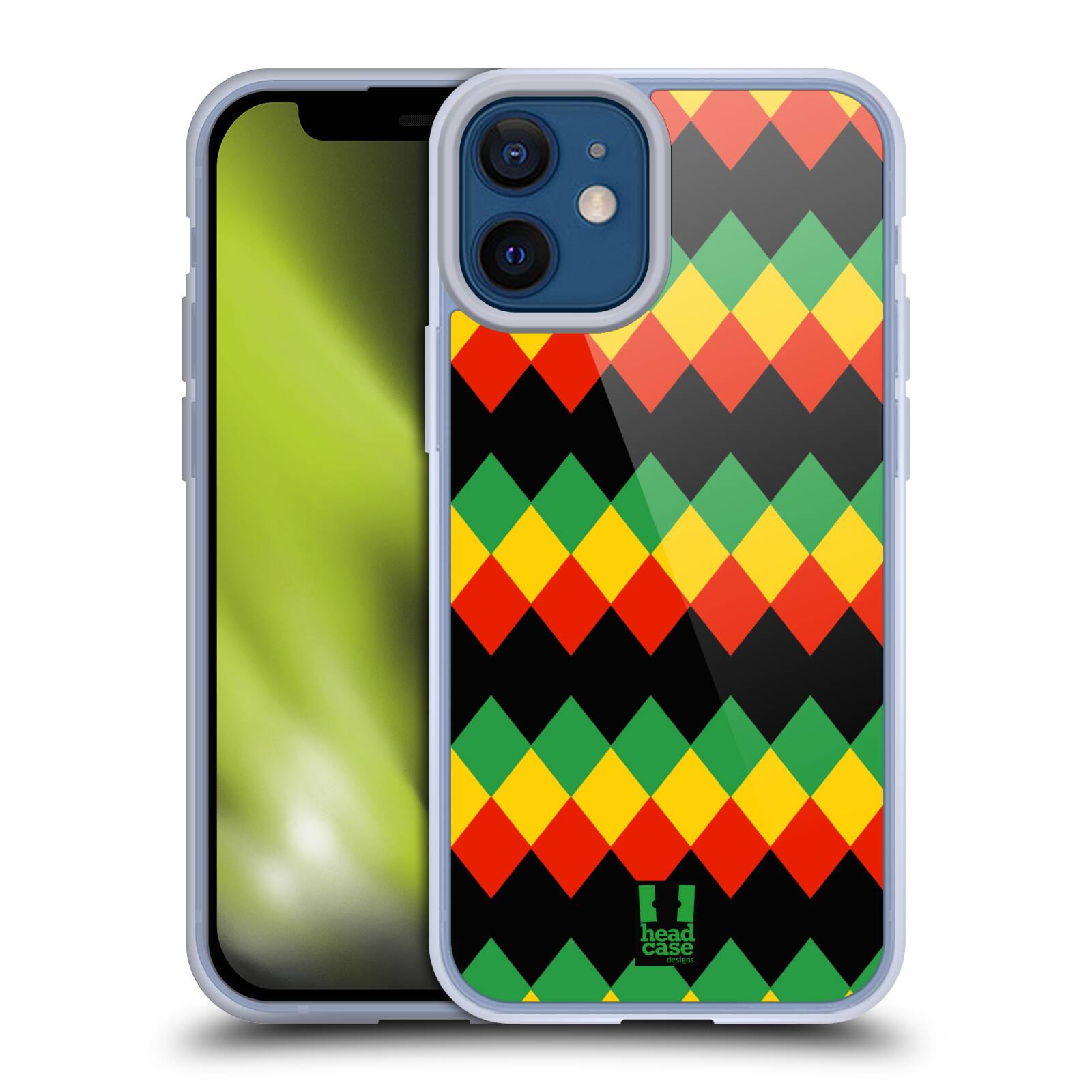 Plastový obal na mobil Apple Iphone 12 MINI vzor Rasta barevné vzory DIAMANT