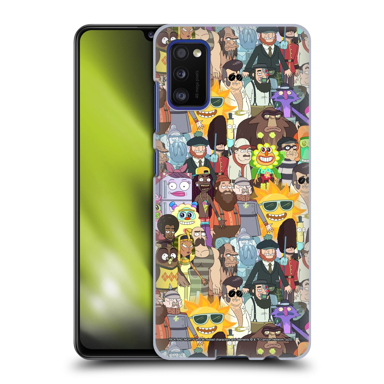 Obal na mobil Samsung Galaxy A41 - HEAD CASE - Rick a Morty - 3. sezóna postavy
