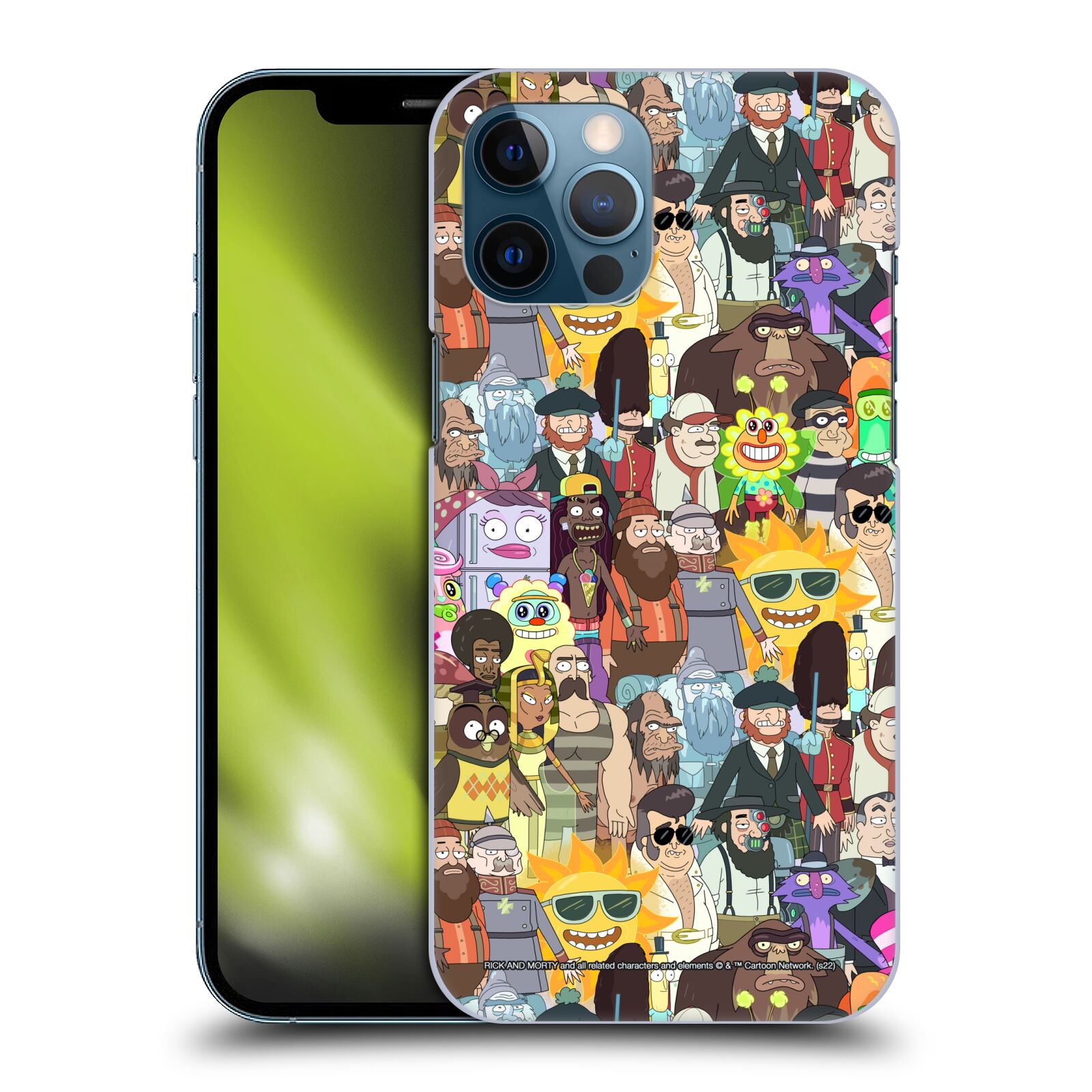 Obal na mobil Apple Iphone 12 PRO MAX - HEAD CASE - Rick a Morty - 3. sezóna postavy