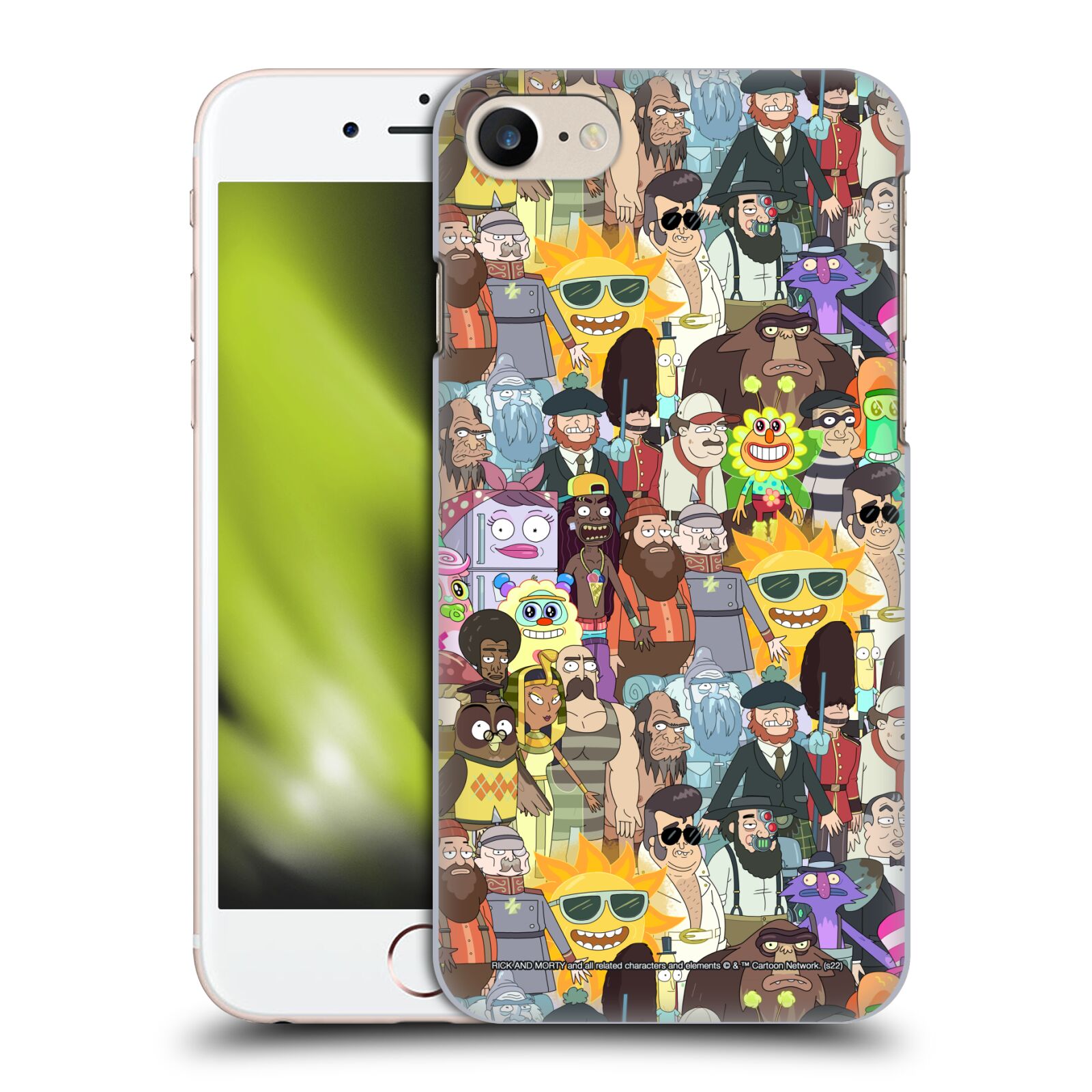 Obal na mobil Apple Iphone 7/8 - HEAD CASE - Rick a Morty - 3. sezóna postavy