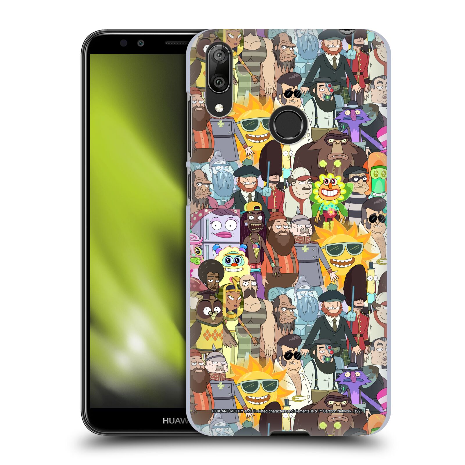 Obal na mobil Huawei Y7 2019 - HEAD CASE - Rick a Morty - 3. sezóna postavy