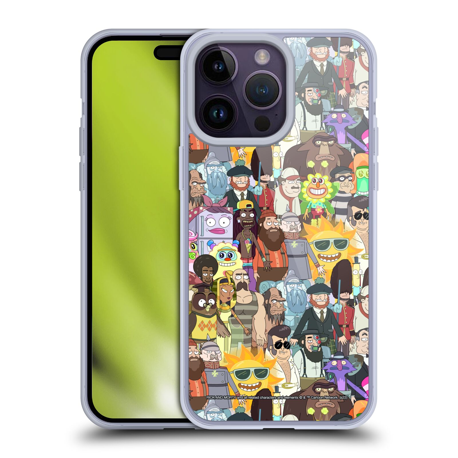 Obal na mobil Apple Iphone 14 PRO MAX - HEAD CASE - Rick a Morty - 3. sezóna postavy
