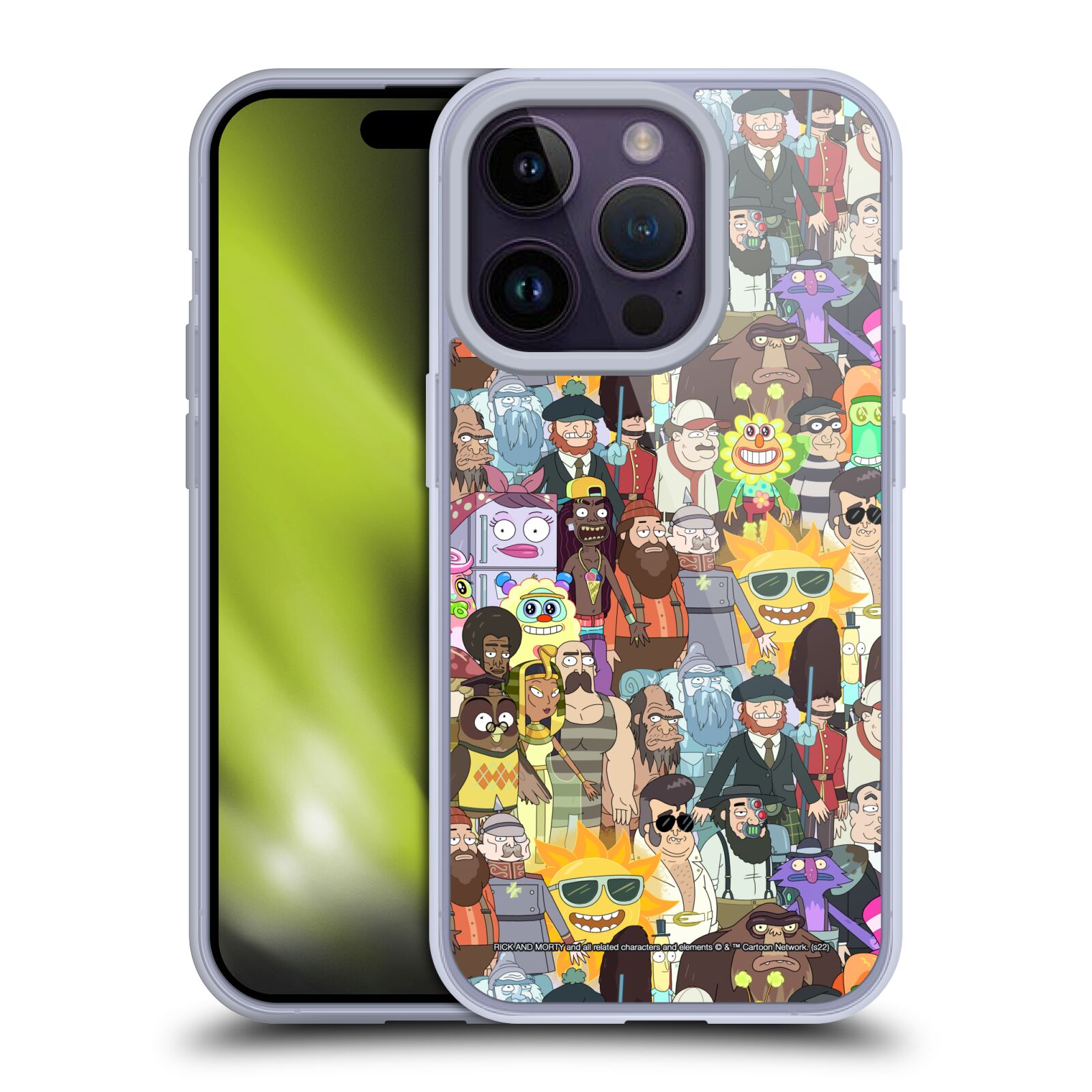 Obal na mobil Apple Iphone 14 PRO - HEAD CASE - Rick a Morty - 3. sezóna postavy