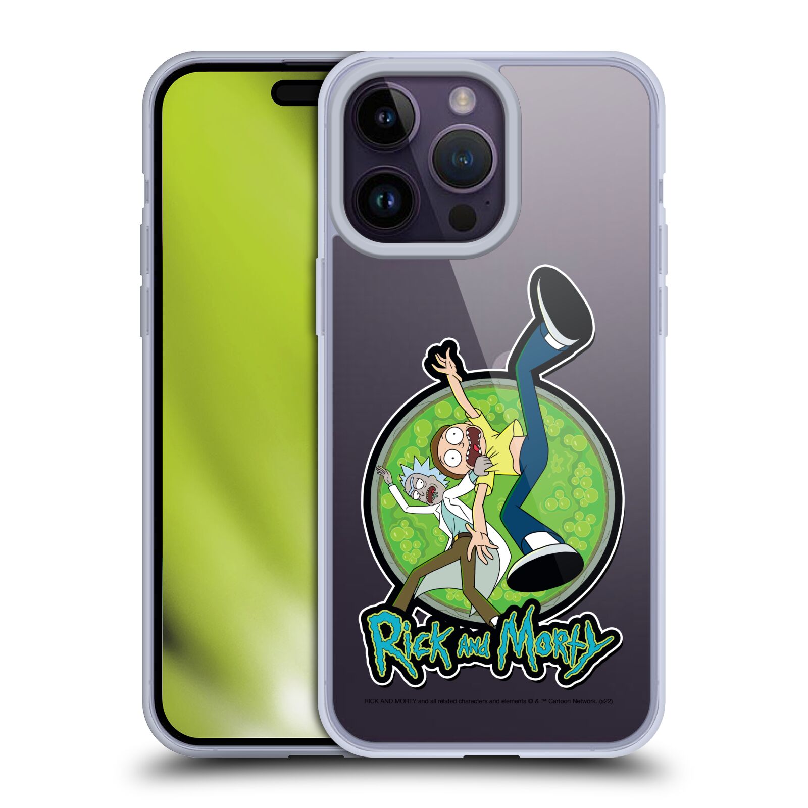 Silikonový obal na mobil Apple iPhone 14 PRO MAX - HEAD CASE - Rick a Morty - Ksichtíky