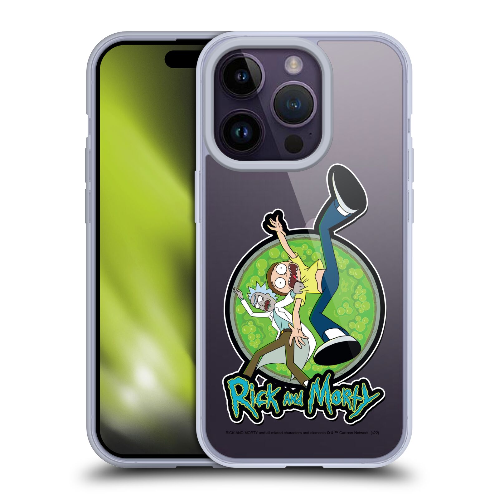 Silikonový obal na mobil Apple iPhone 14 PRO - HEAD CASE - Rick a Morty - Ksichtíky