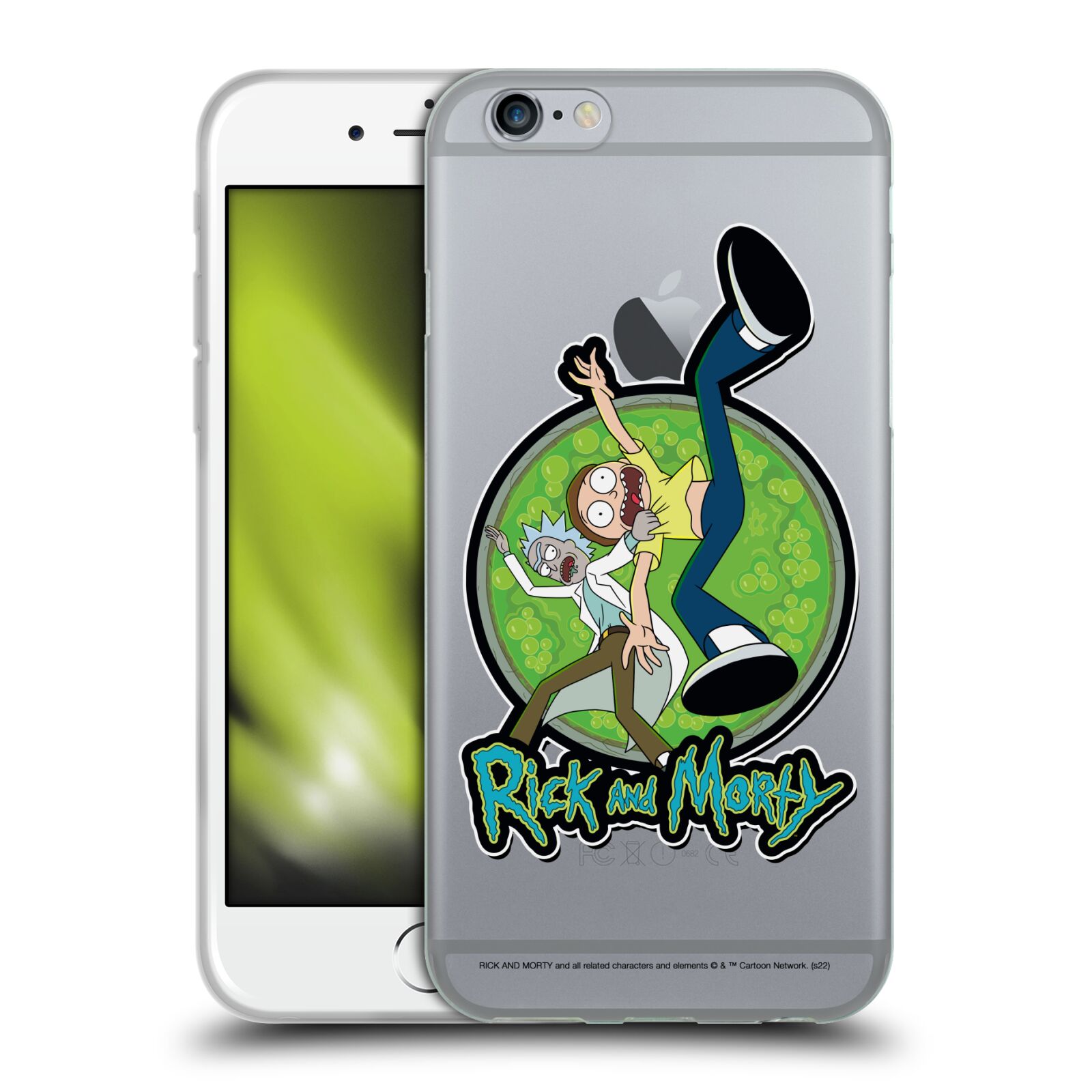 Silikonový obal na mobil Apple Iphone 6/6S  - HEAD CASE - Rick a Morty - Ksichtíky