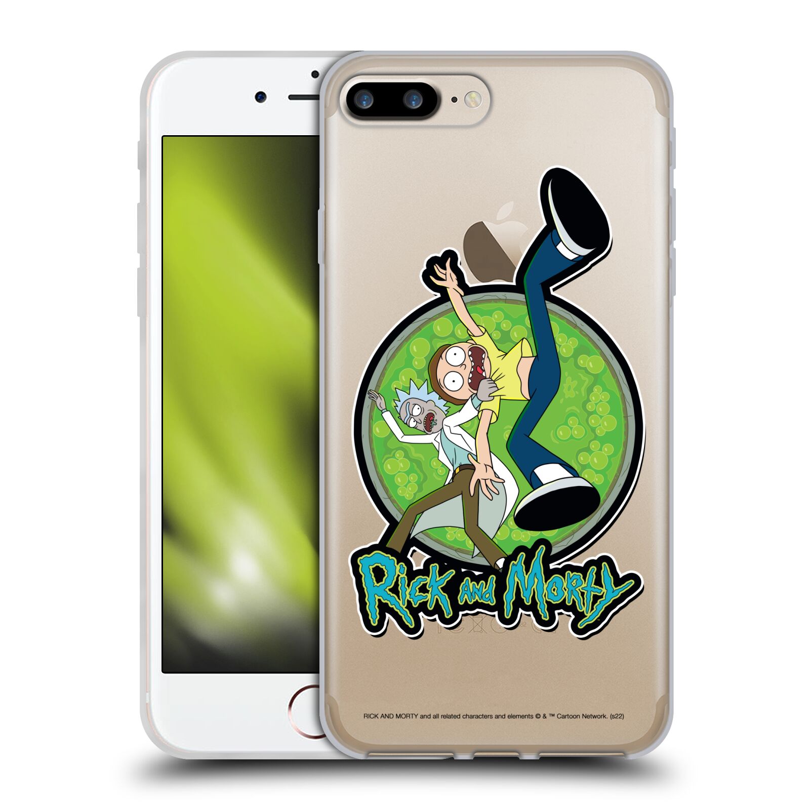 Silikonový obal na mobil Apple Iphone 7+ /  8+ - HEAD CASE - Rick a Morty - Ksichtíky