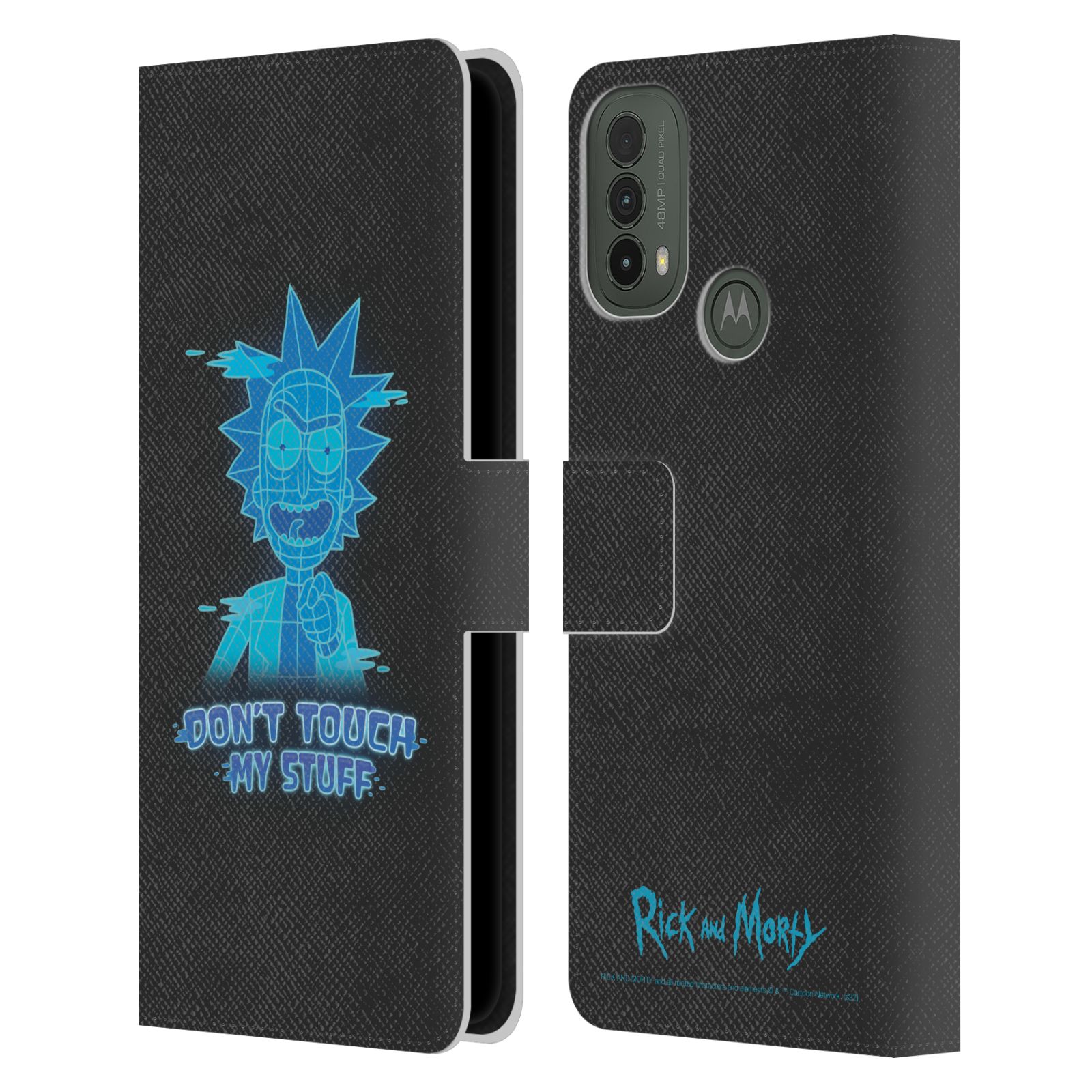 Pouzdro pro mobil Motorola Moto E30 / Moto E40 - HEAD CASE - Rick a Morty - Rick v modrém