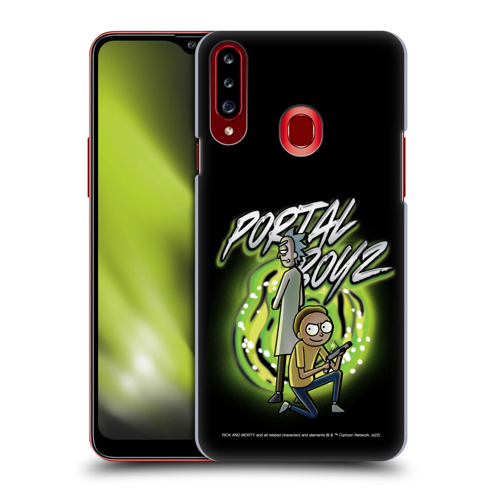 Obal na mobil Samsung Galaxy A20s - HEAD CASE - Rick a Morty - Portal Boyz