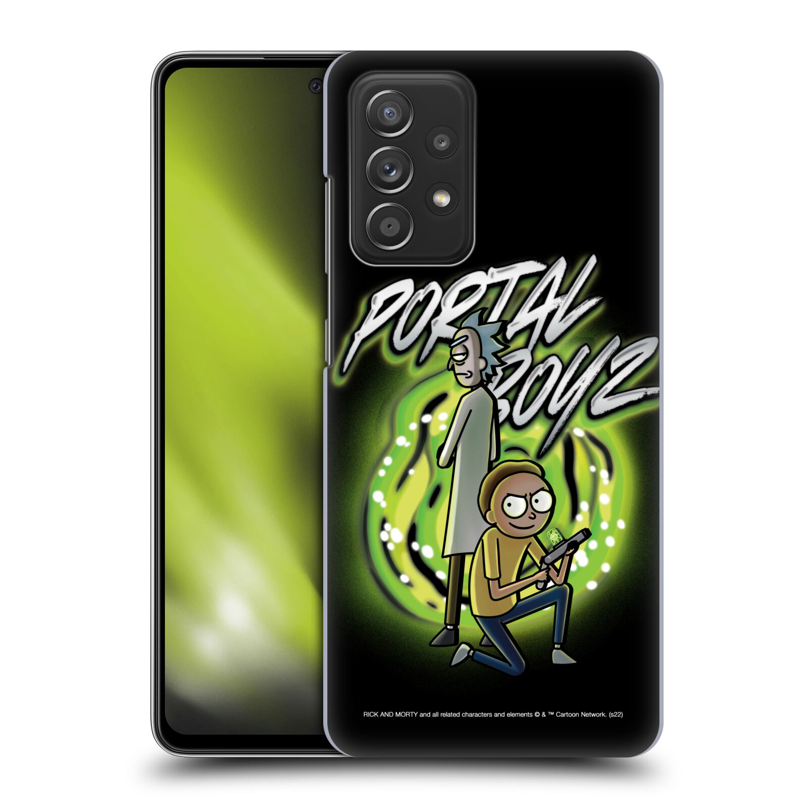 Obal na mobil Samsung Galaxy A52 / A52 5G / A52s 5G - HEAD CASE - Rick a Morty - Portal Boyz