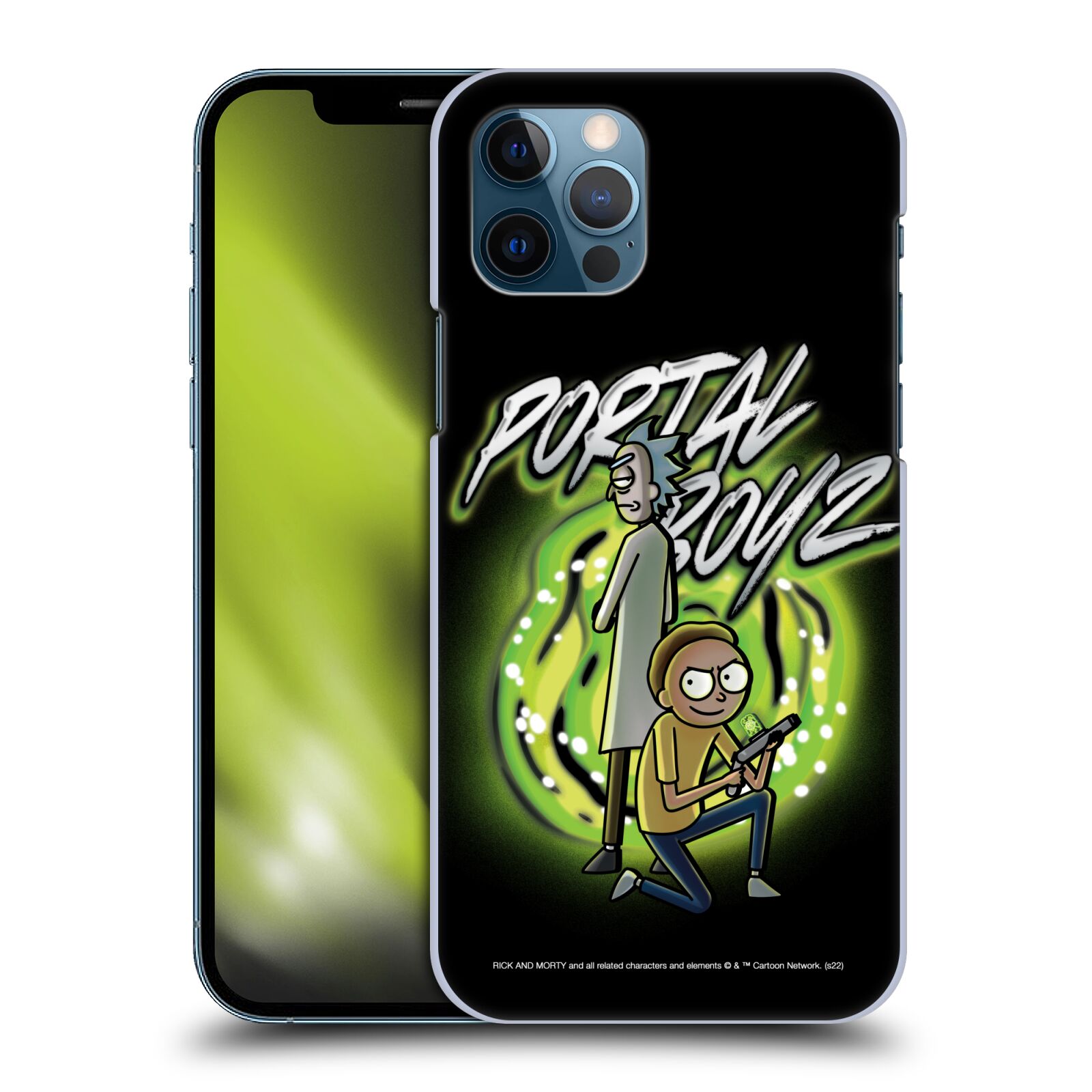 Obal na mobil Apple Iphone 12 / 12 PRO - HEAD CASE - Rick a Morty - Portal Boyz
