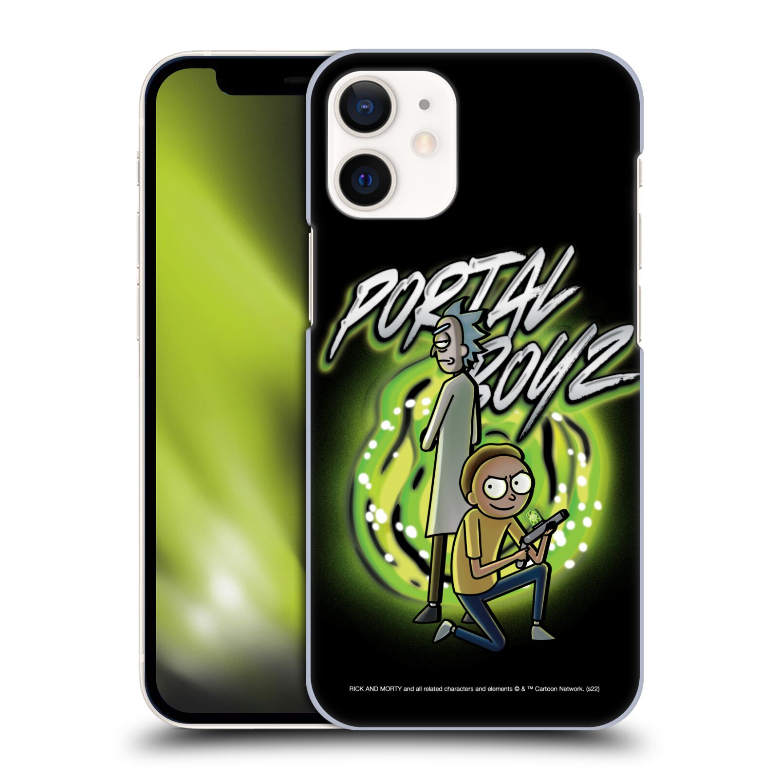 Obal na mobil Apple Iphone 12 MINI - HEAD CASE - Rick a Morty - Portal Boyz