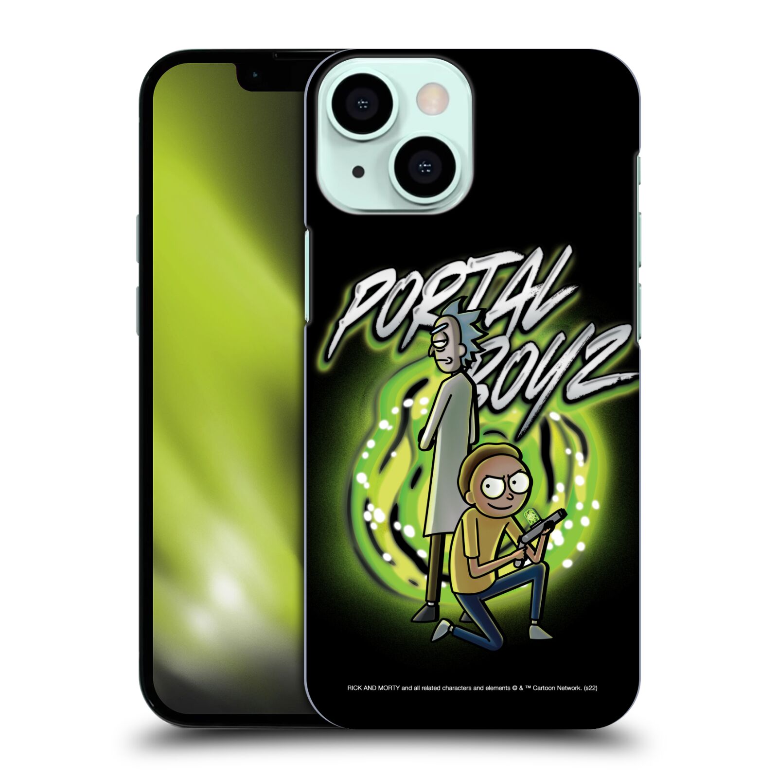 Obal na mobil Apple Iphone 13 MINI - HEAD CASE - Rick a Morty - Portal Boyz
