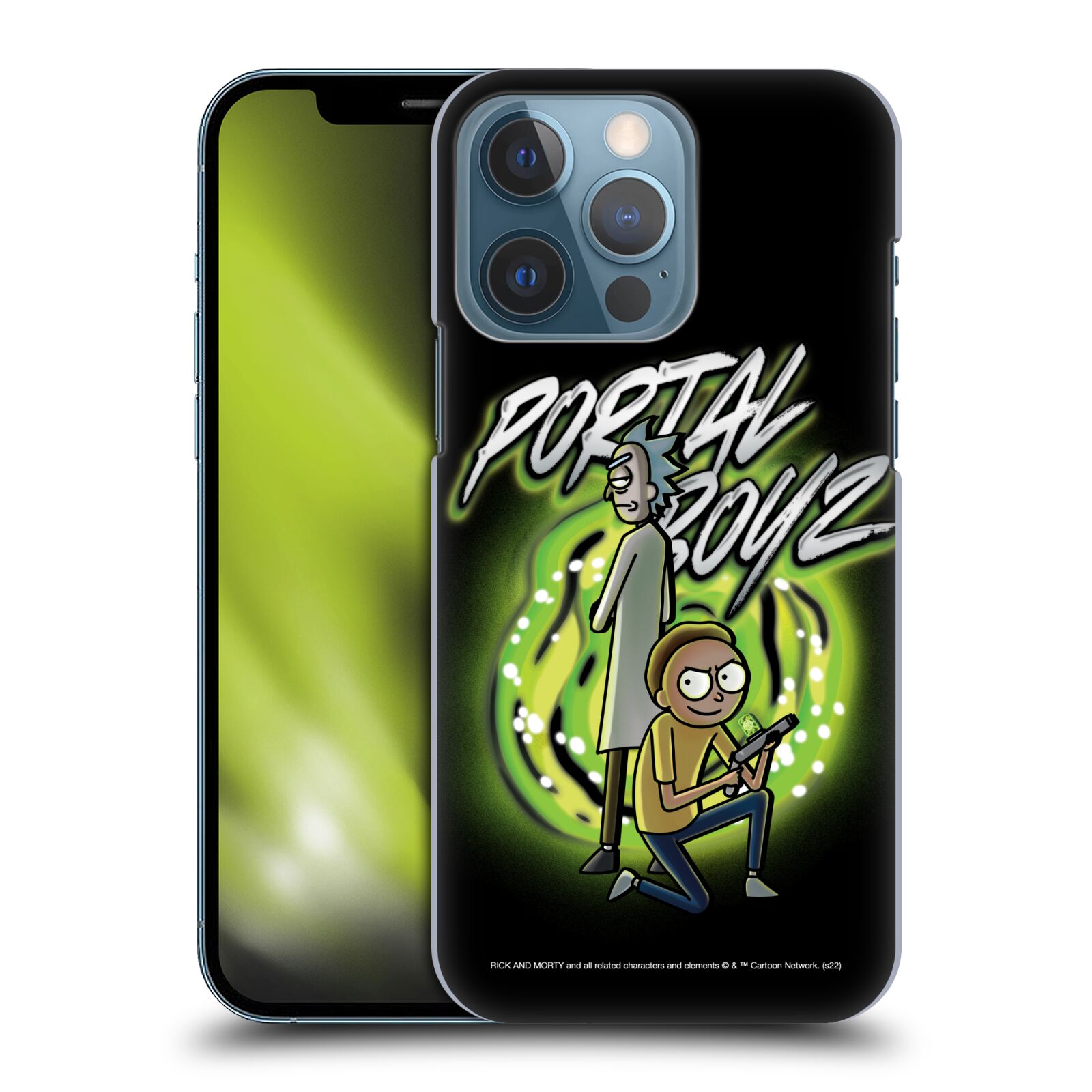 Obal na mobil Apple Iphone 13 PRO - HEAD CASE - Rick a Morty - Portal Boyz