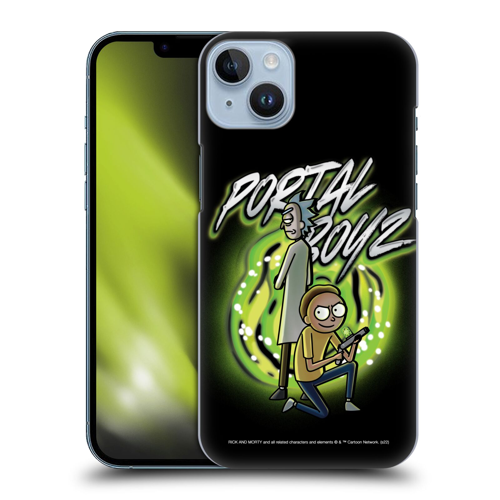 Obal na mobil Apple Iphone 14 PLUS - HEAD CASE - Rick a Morty - Portal Boyz