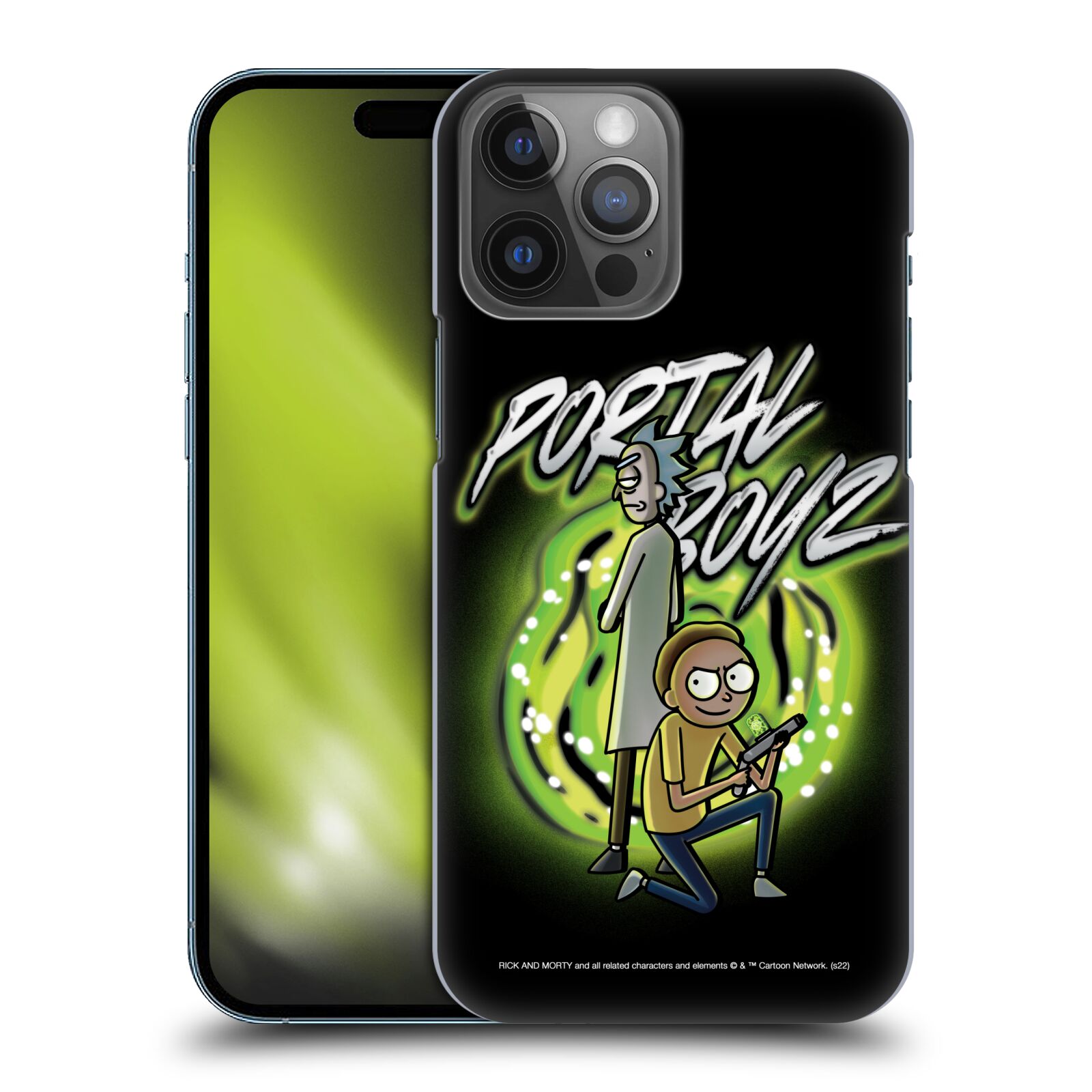 Obal na mobil Apple Iphone 14 PRO MAX - HEAD CASE - Rick a Morty - Portal Boyz