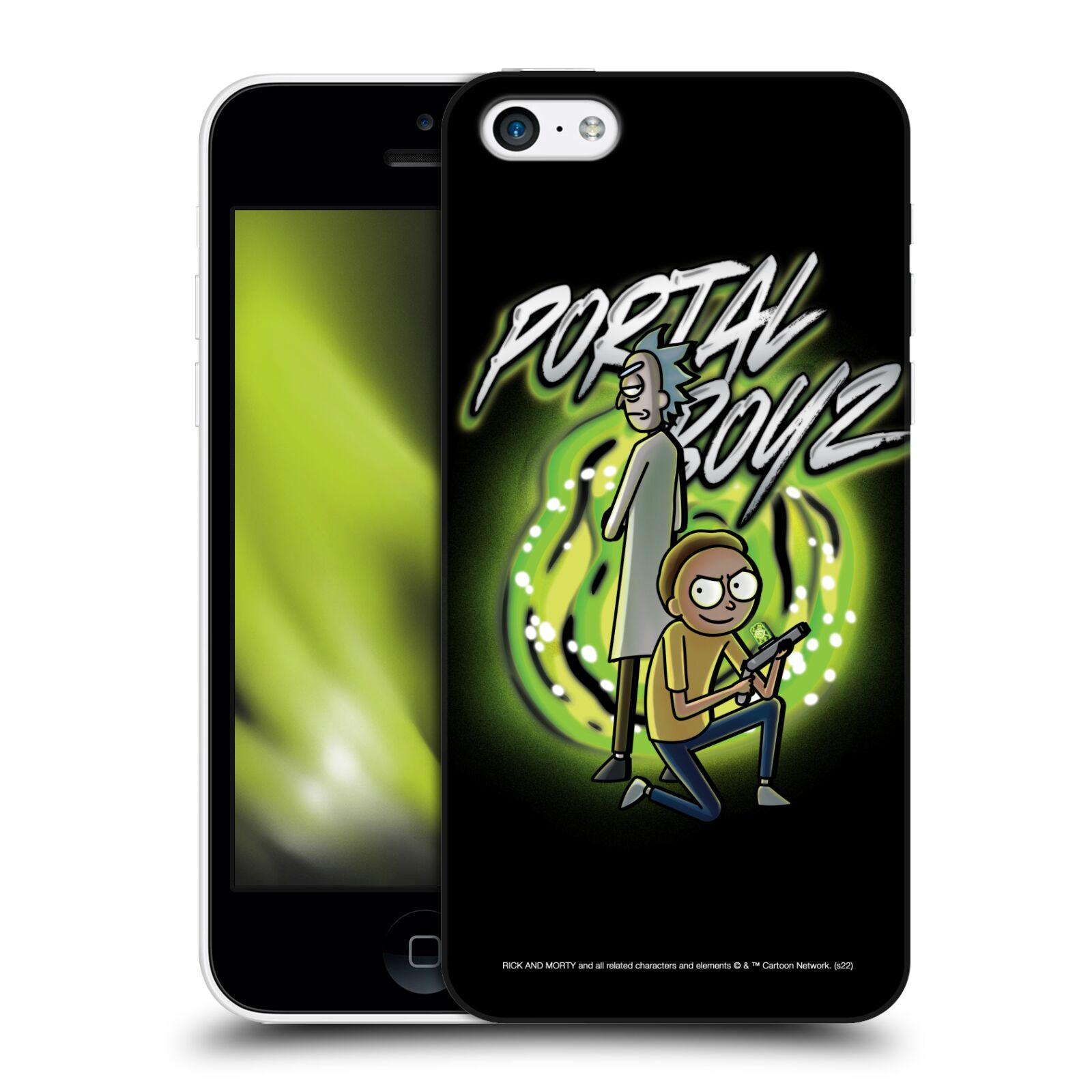 Obal na mobil Apple Iphone 5C - HEAD CASE - Rick a Morty - Portal Boyz