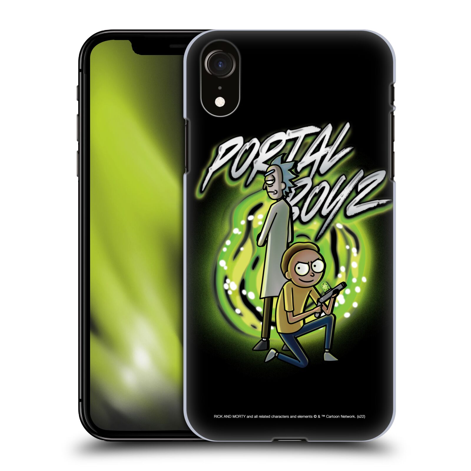 Obal na mobil Apple Iphone XR - HEAD CASE - Rick a Morty - Portal Boyz
