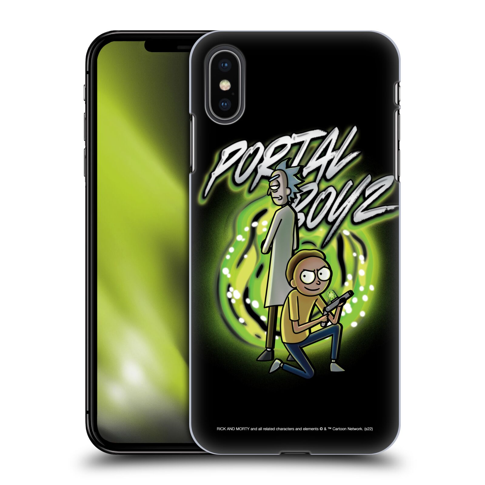 Obal na mobil Apple Iphone XS MAX - HEAD CASE - Rick a Morty - Portal Boyz