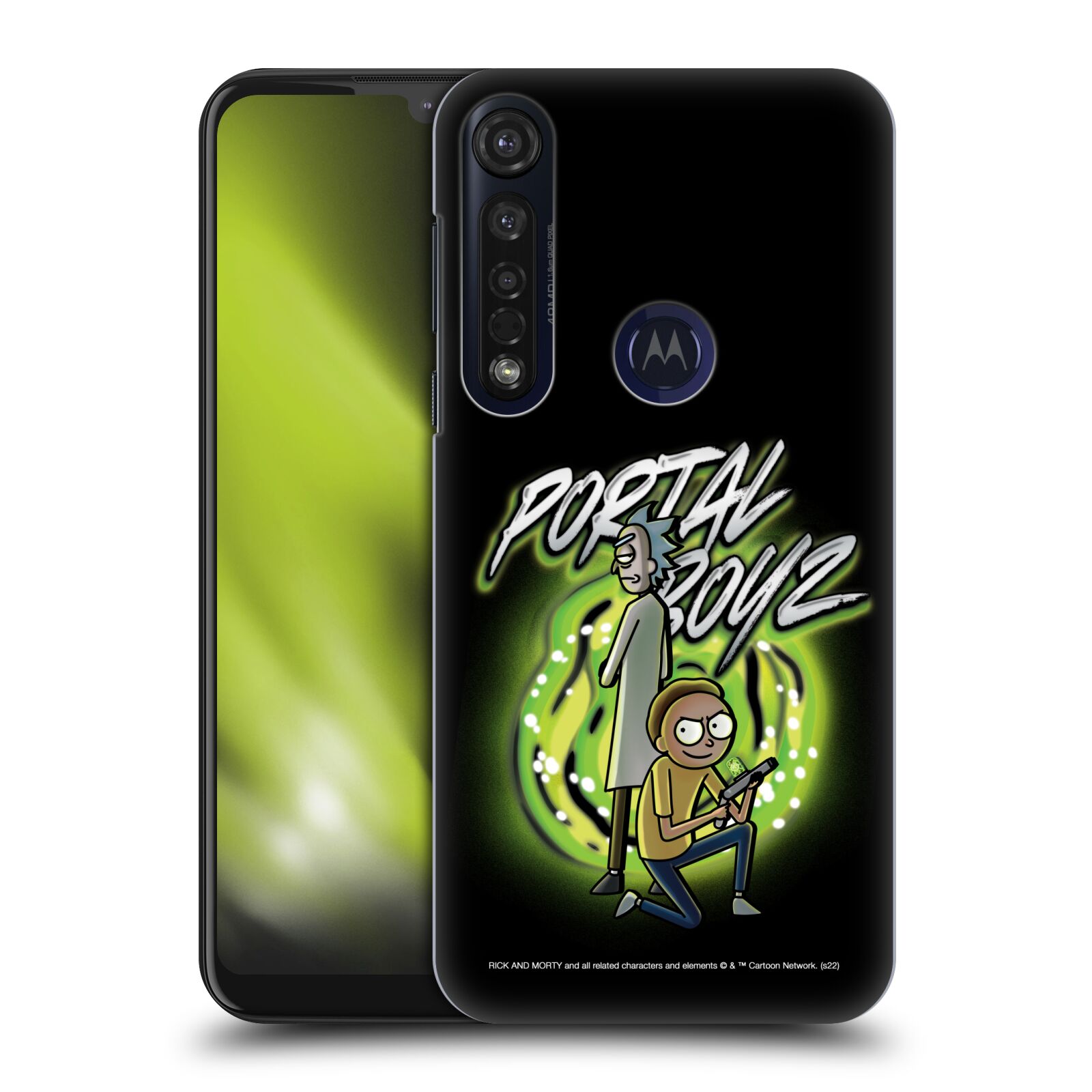 Obal na mobil Motorola Moto G8 PLUS - HEAD CASE - Rick a Morty - Portal Boyz