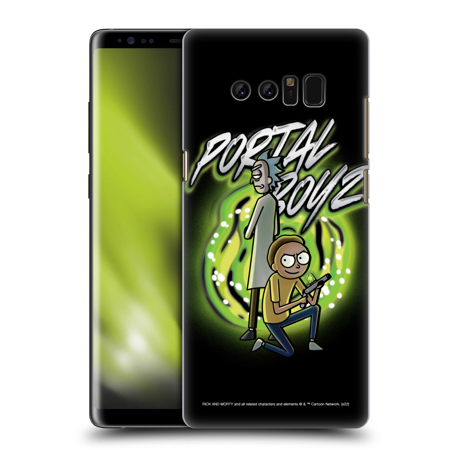 Obal na mobil Samsung Galaxy Note 8 - HEAD CASE - Rick a Morty - Portal Boyz