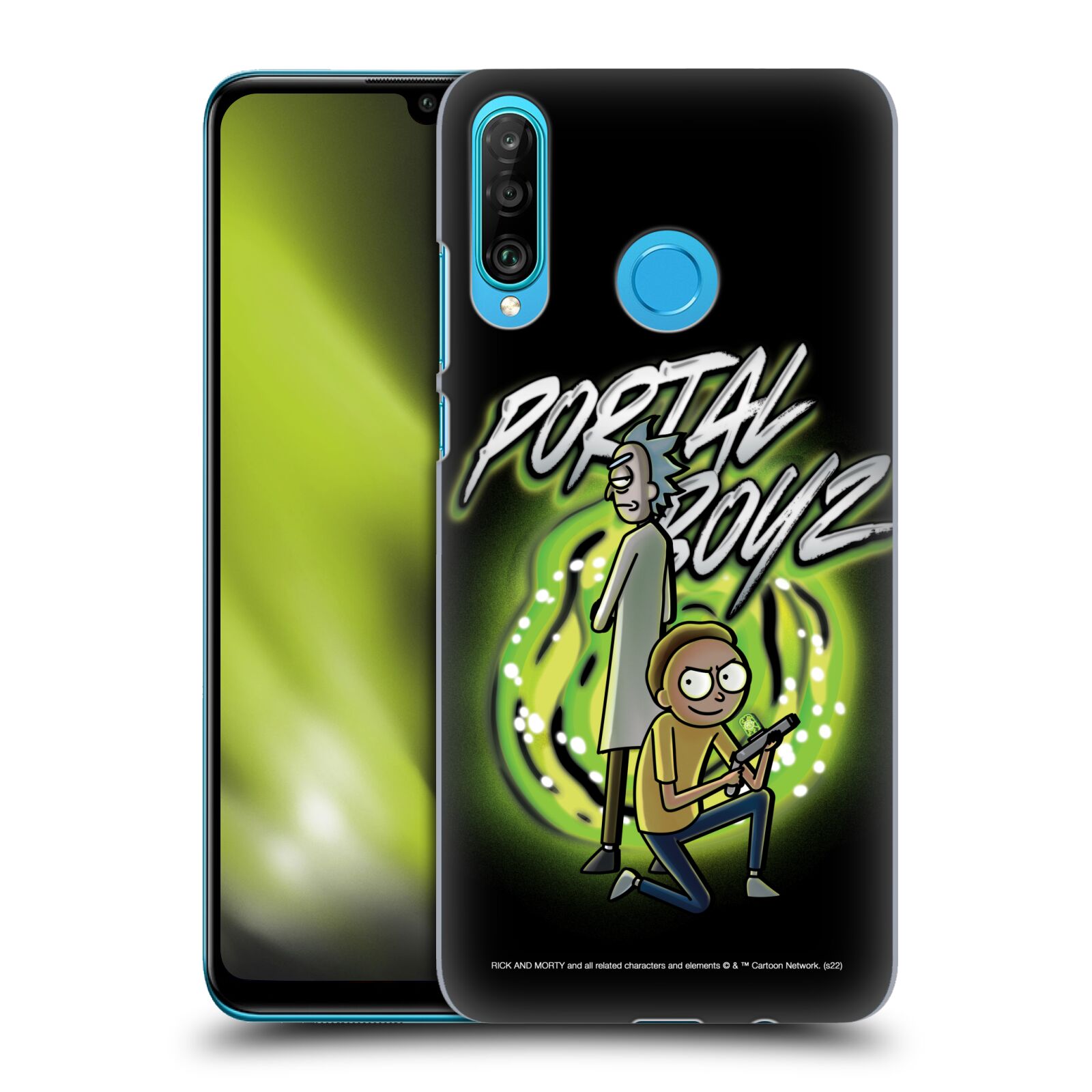 Obal na mobil Huawei P30 LITE - HEAD CASE - Rick a Morty - Portal Boyz