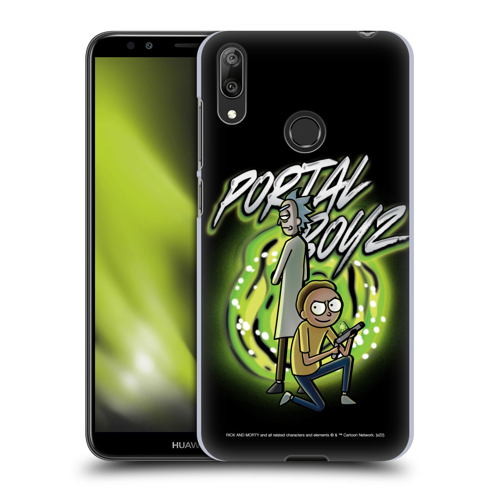 Obal na mobil Huawei Y7 2019 - HEAD CASE - Rick a Morty - Portal Boyz