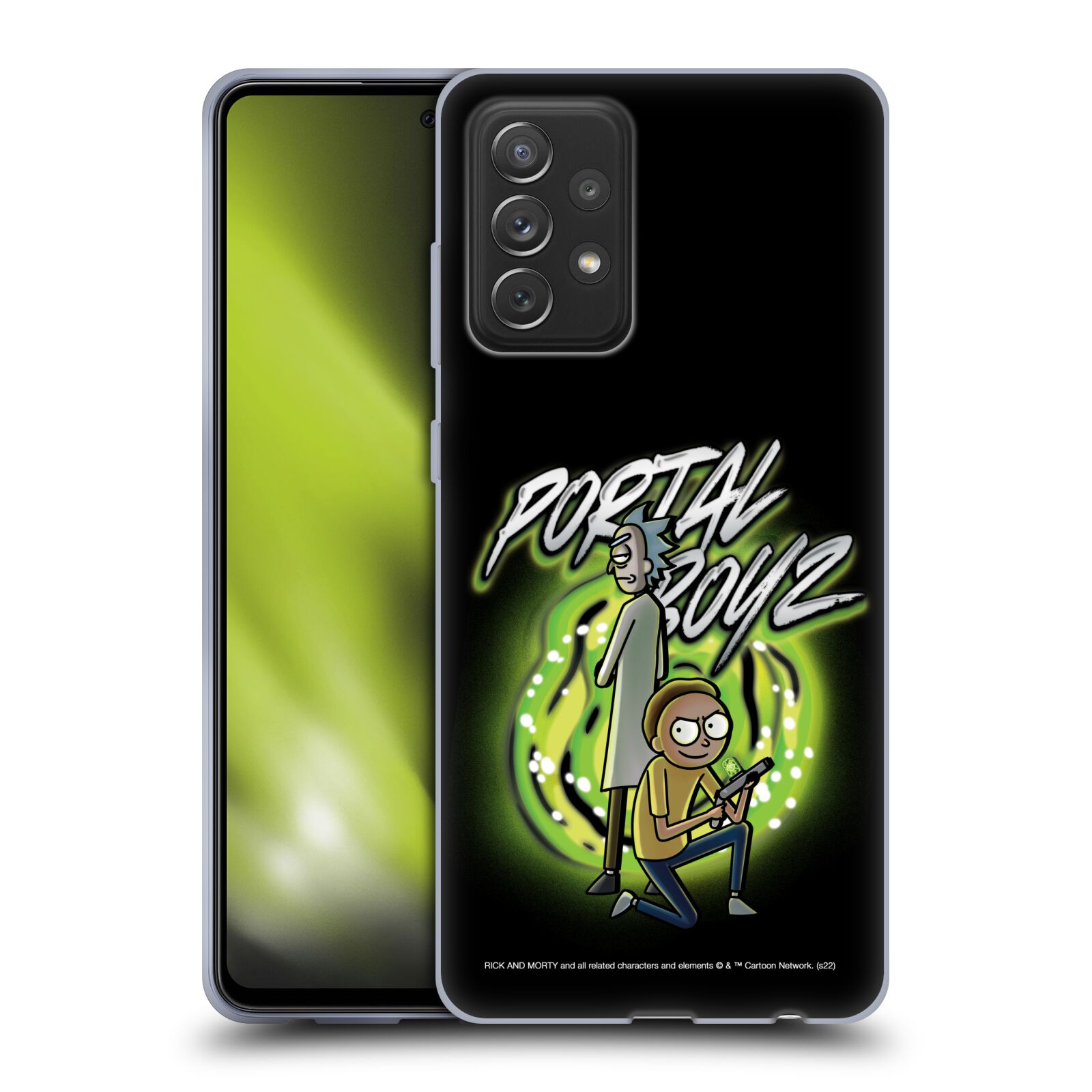 Obal na mobil Samsung Galaxy A72 / A72 5G - HEAD CASE - Rick a Morty - Portal Boyz