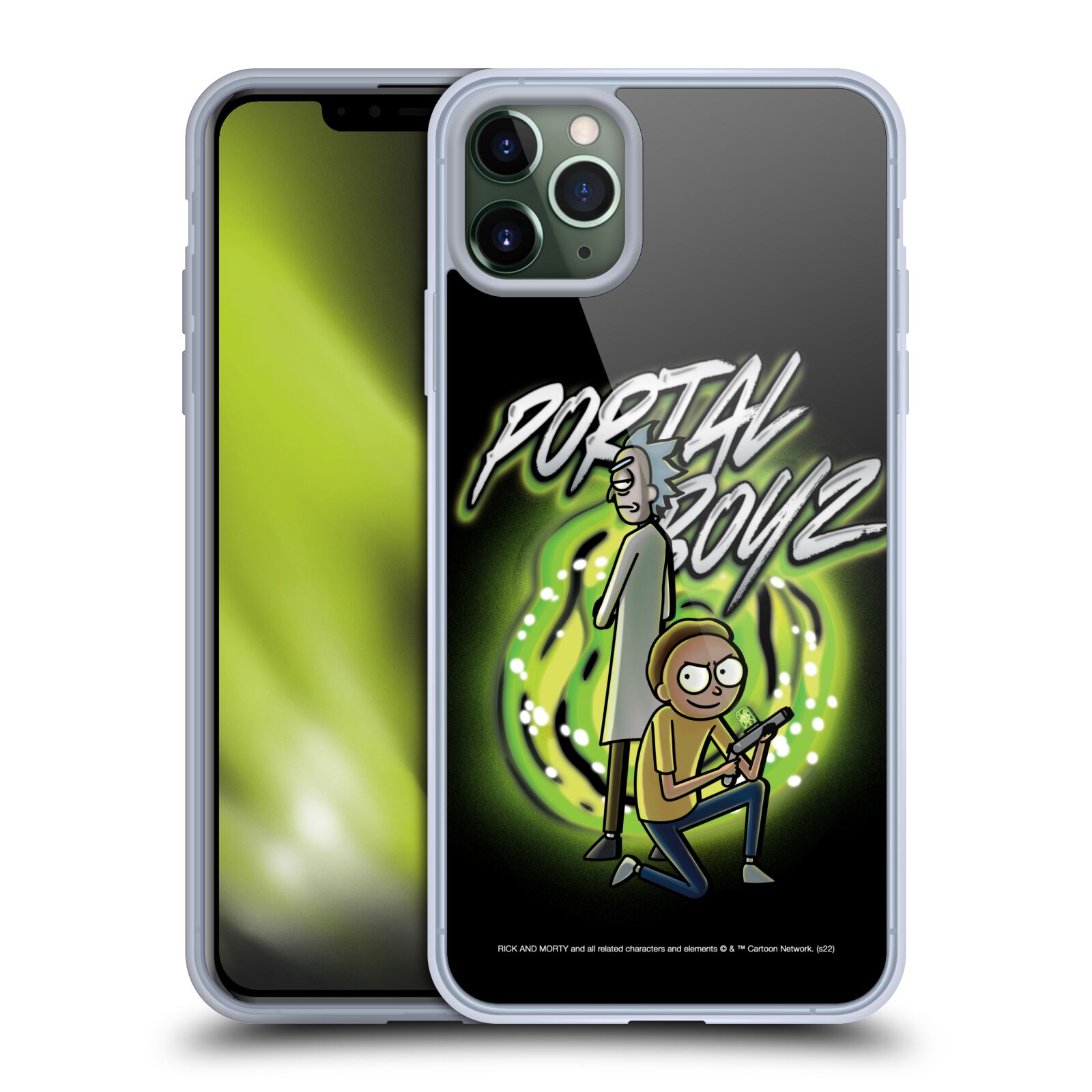 Silikonový obal na mobil Apple Iphone 11 PRO MAX - HEAD CASE - Rick a Morty - Portal Boyz