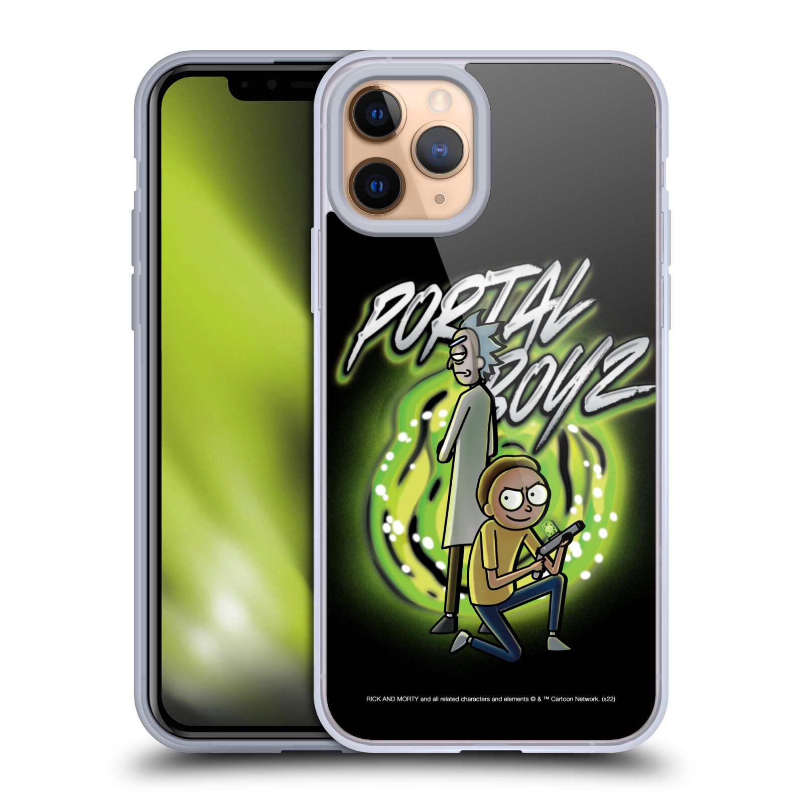 Silikonový obal na mobil Apple Iphone 11 PRO - HEAD CASE - Rick a Morty - Portal Boyz