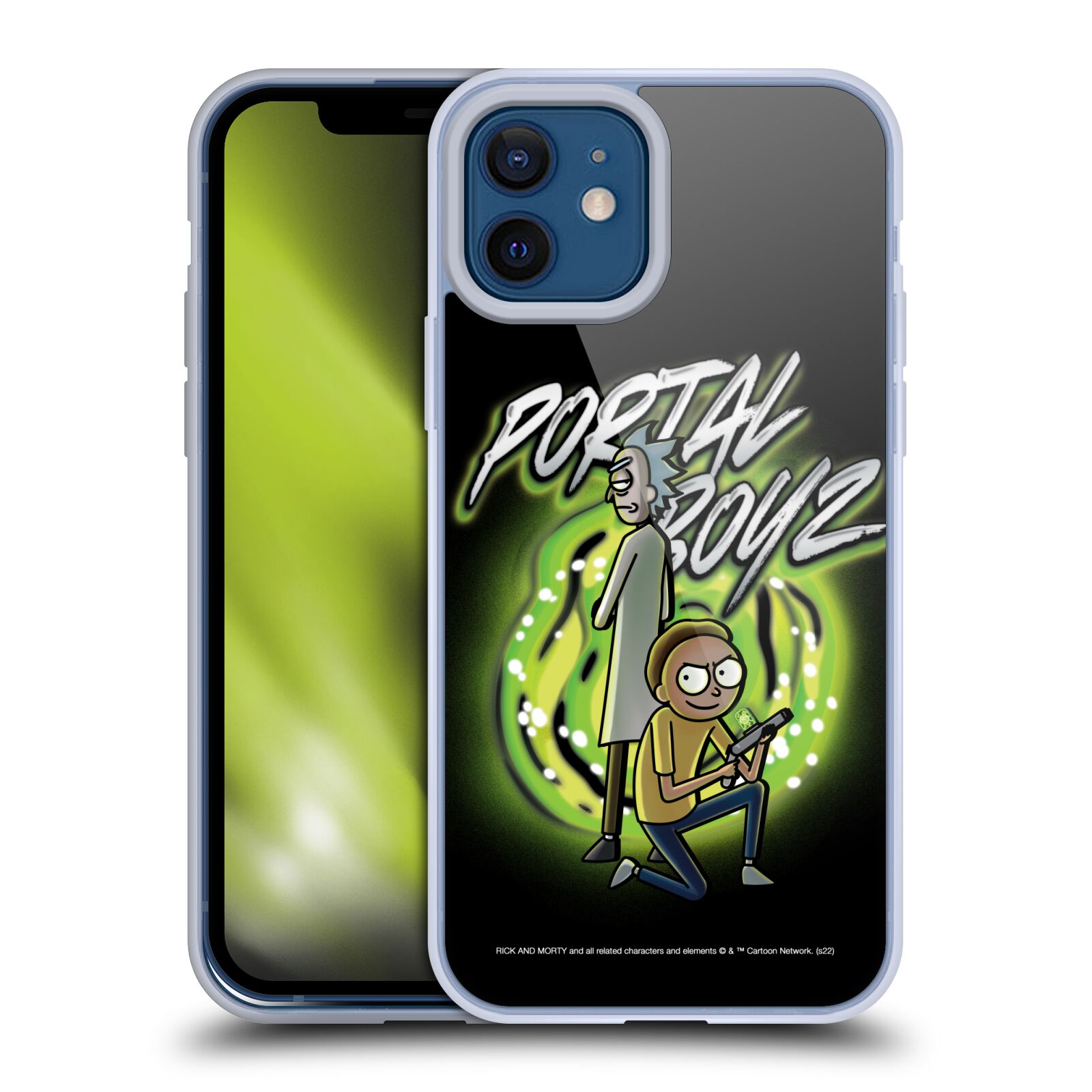 Silikonový obal na mobil Apple iPhone 12 / iPhone 12 Pro - HEAD CASE - Rick a Morty - Portal Boyz