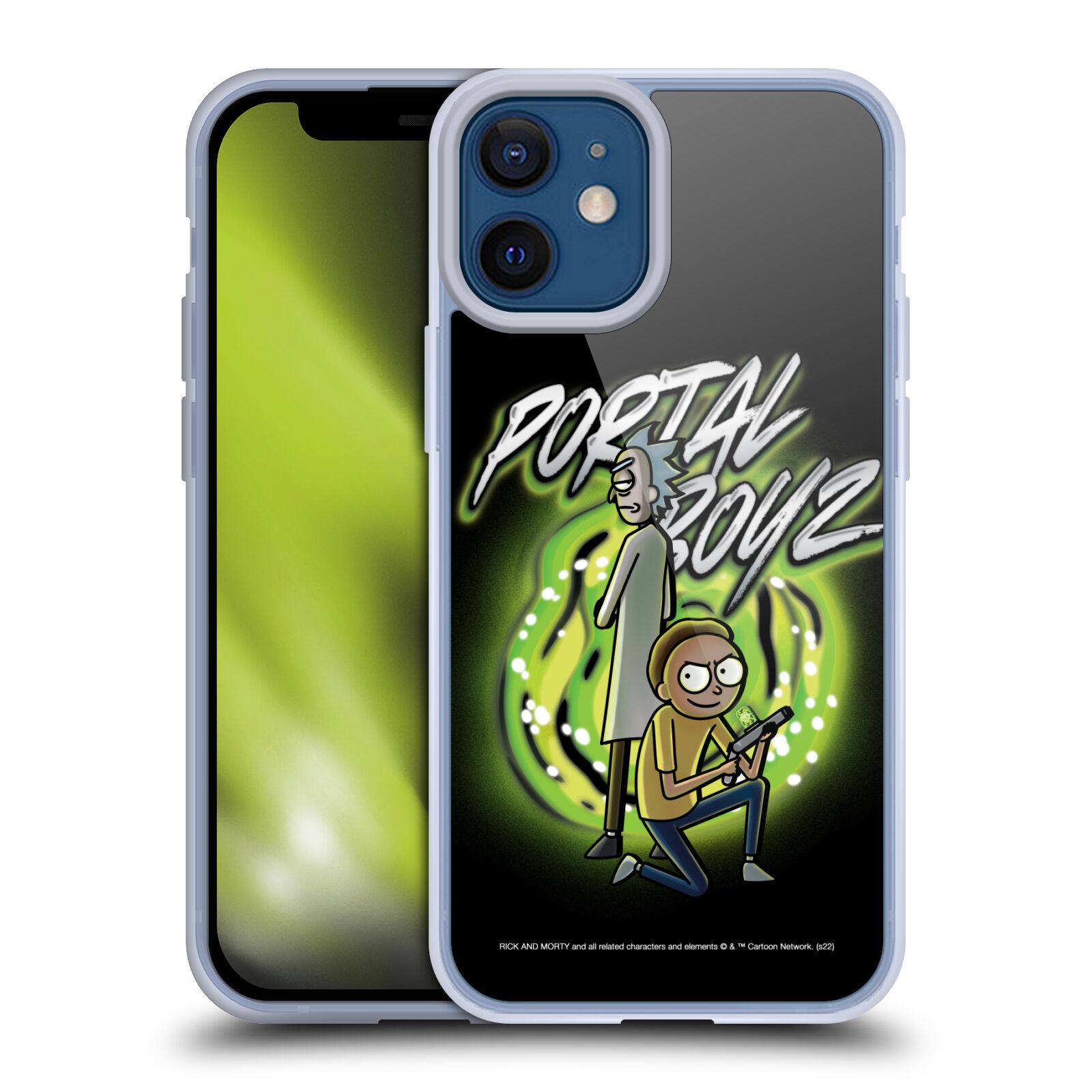 Silikonový obal na mobil Apple iPhone 12 MINI - HEAD CASE - Rick a Morty - Portal Boyz