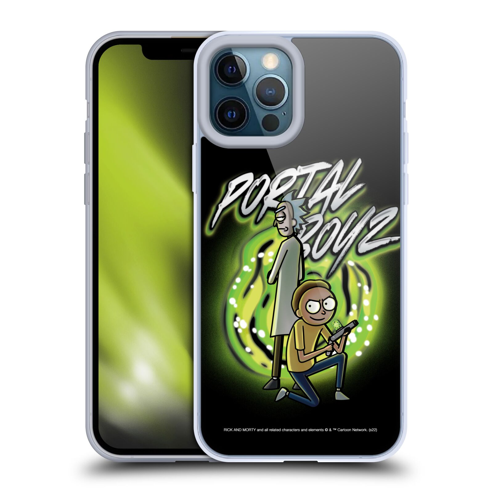 Silikonový obal na mobil Apple iPhone 12 PRO MAX - HEAD CASE - Rick a Morty - Portal Boyz