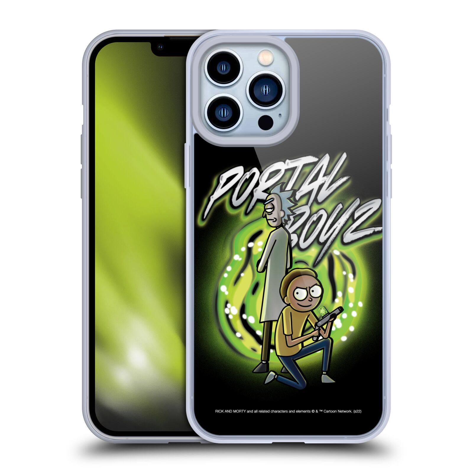 Silikonový obal na mobil Apple iPhone 13 PRO MAX - HEAD CASE - Rick a Morty - Portal Boyz