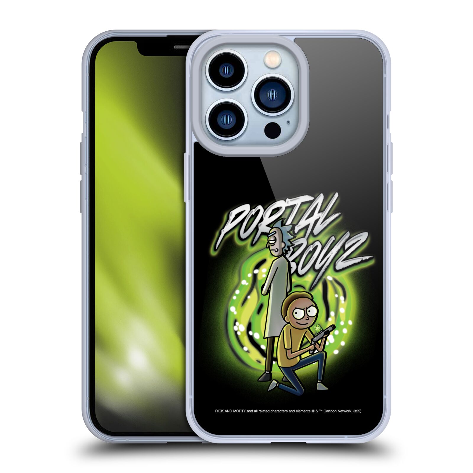 Silikonový obal na mobil Apple iPhone 13 PRO - HEAD CASE - Rick a Morty - Portal Boyz