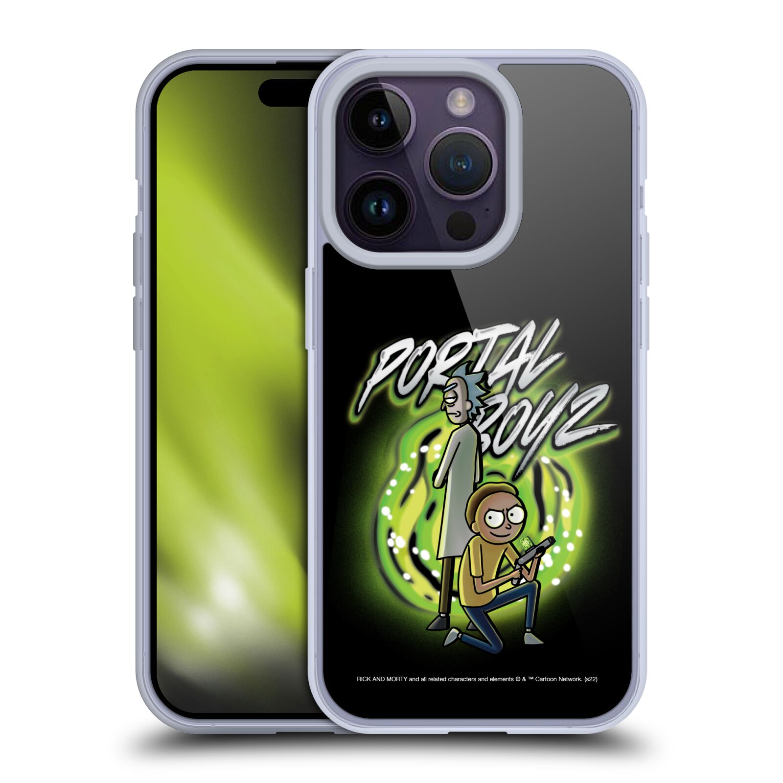 Obal na mobil Apple Iphone 14 PRO - HEAD CASE - Rick a Morty - Portal Boyz
