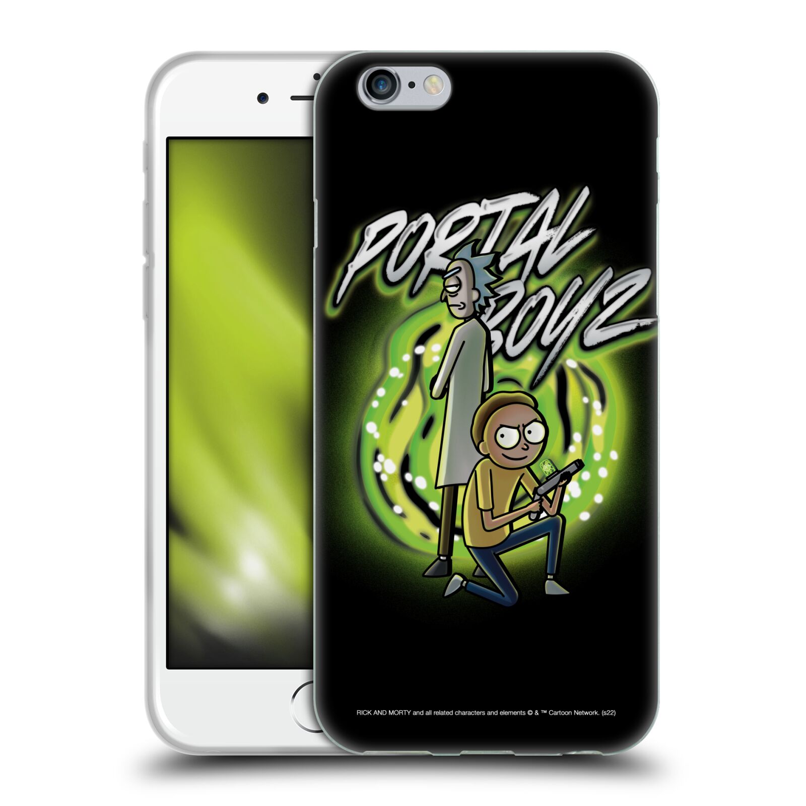 Silikonový obal na mobil Apple Iphone 6/6S  - HEAD CASE - Rick a Morty - Portal Boyz