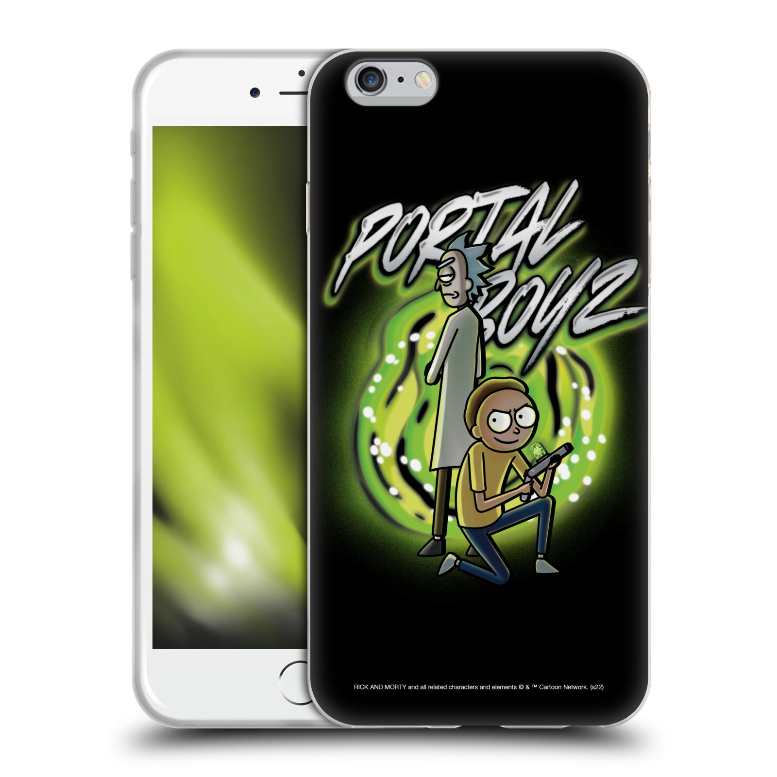Silikonový obal na mobil Apple Iphone 6+ / 6S Plus - HEAD CASE - Rick a Morty - Portal Boyz